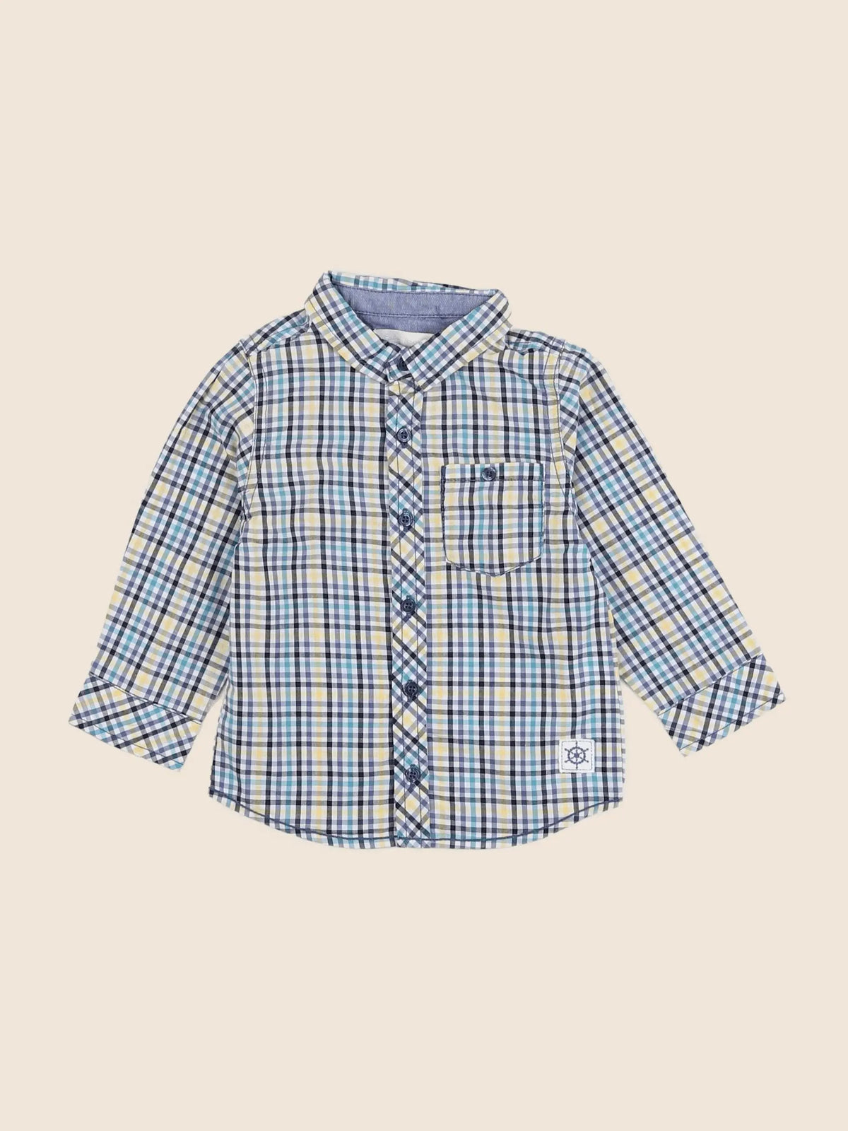 Cadet Rousselle - chemise bleu - 12 mois