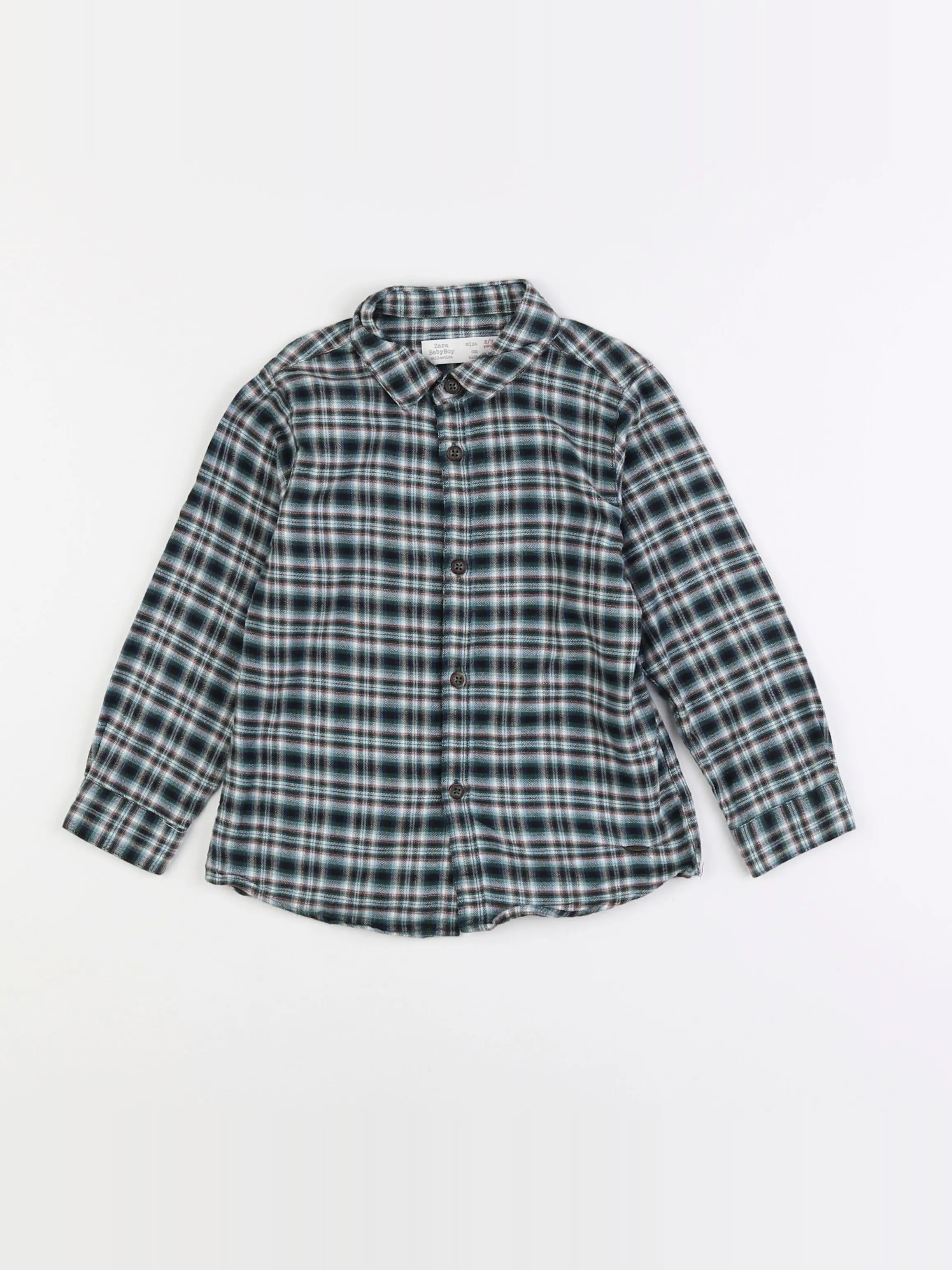 Zara - chemise bleu - 2/3 ans