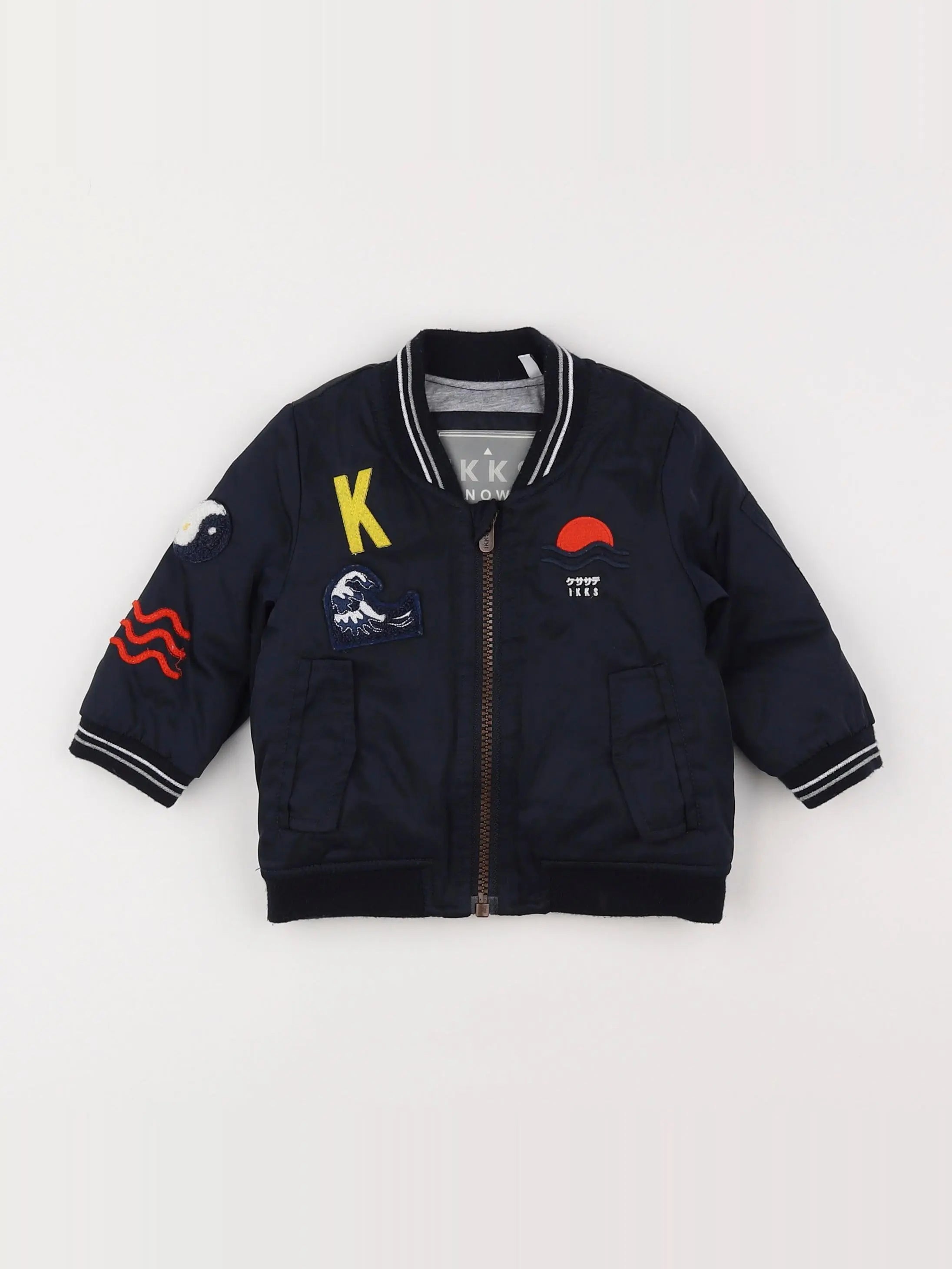 IKKS - veste bleu - 6 mois