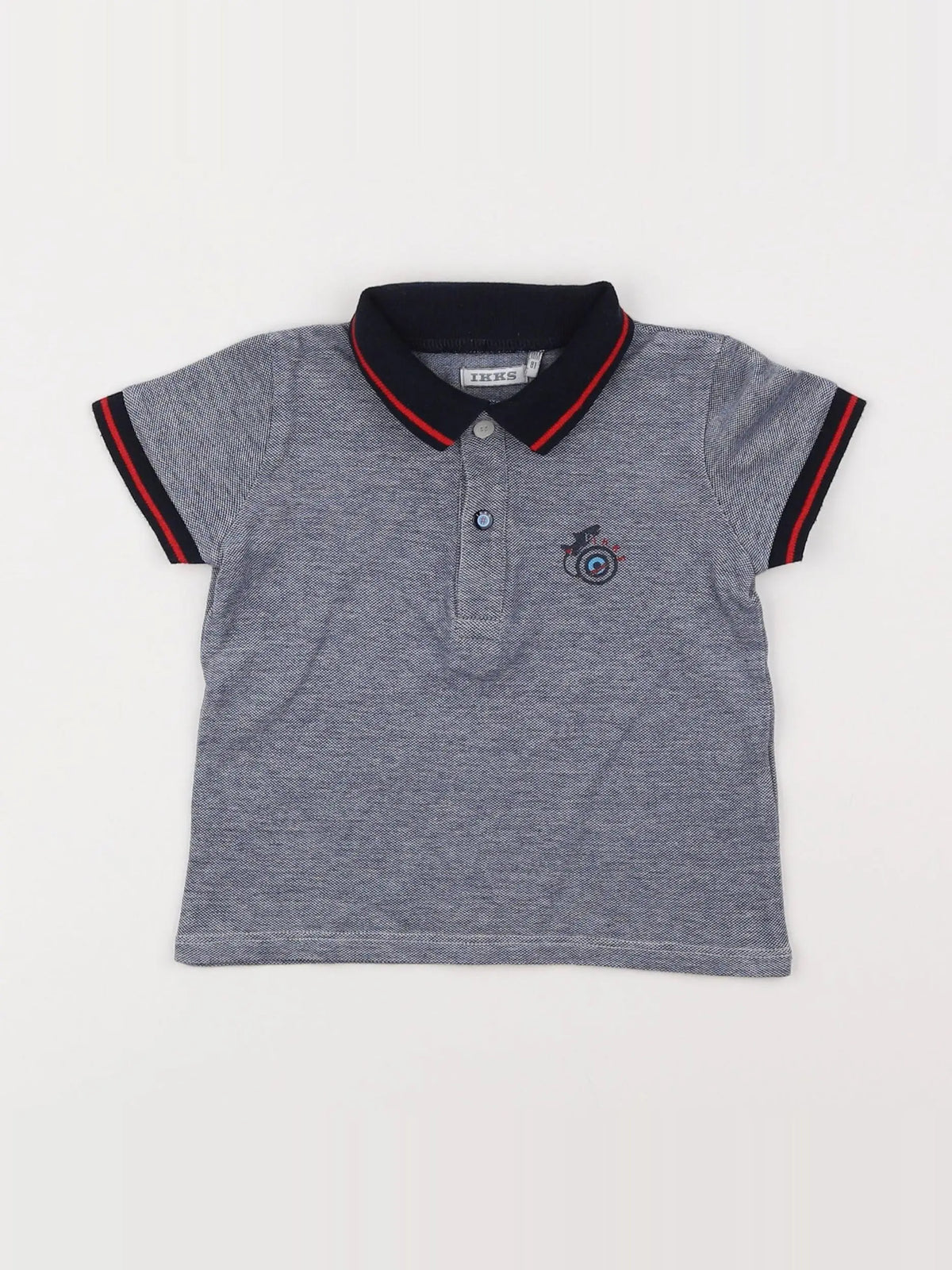 IKKS - polo gris - 18 mois