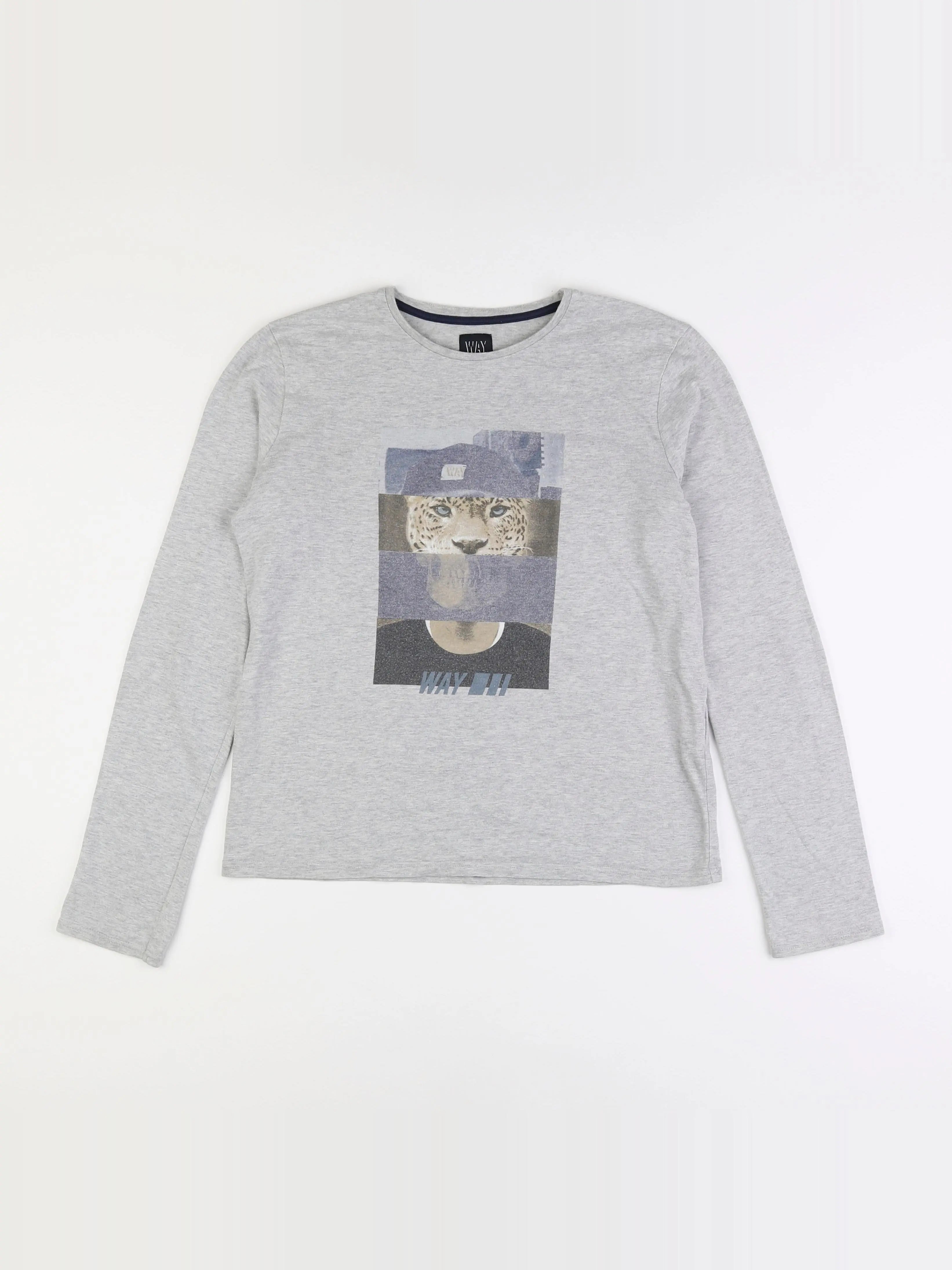 IKKS - tee-shirt gris - 14 ans