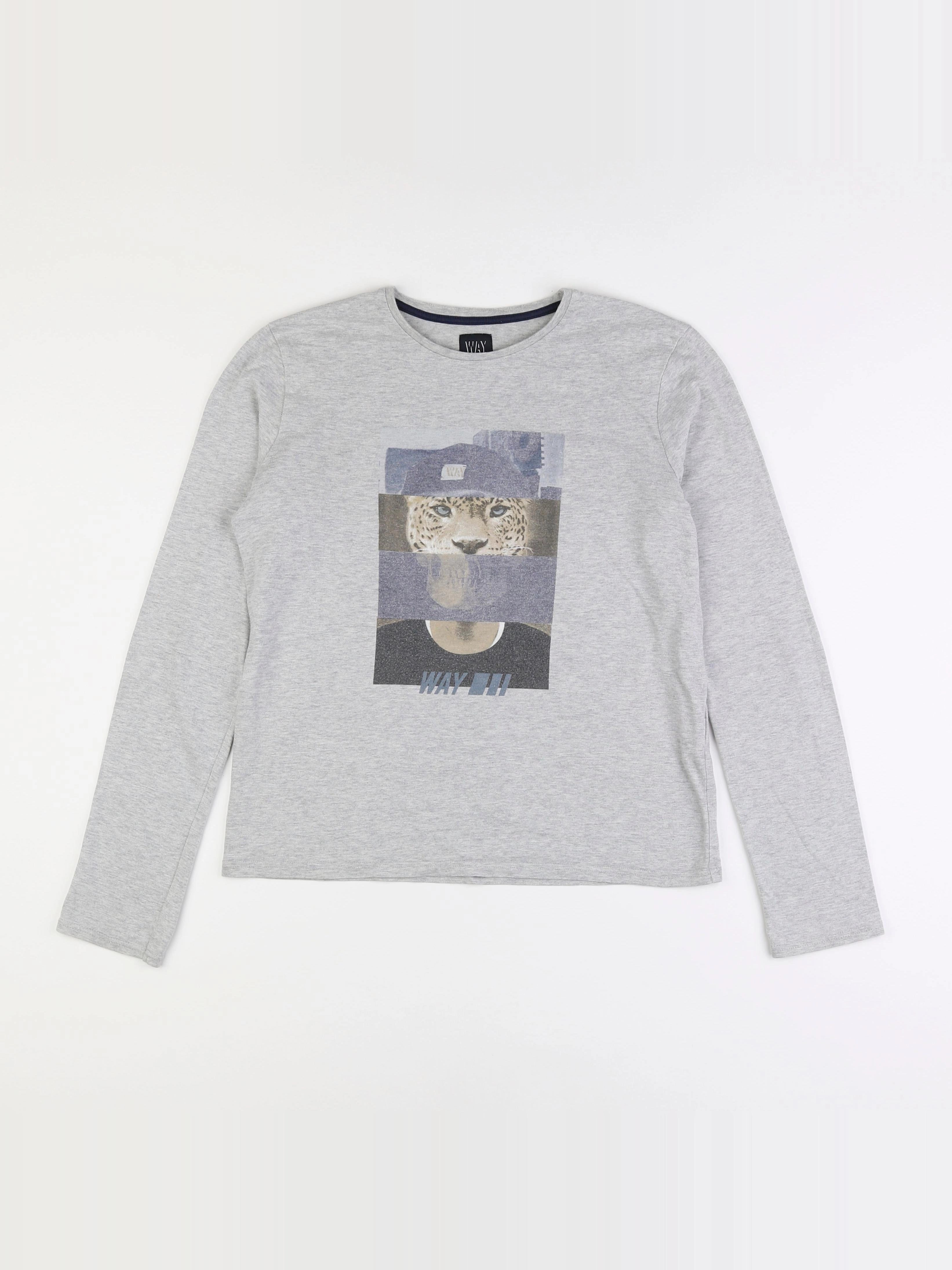IKKS - tee-shirt gris - 14 ans