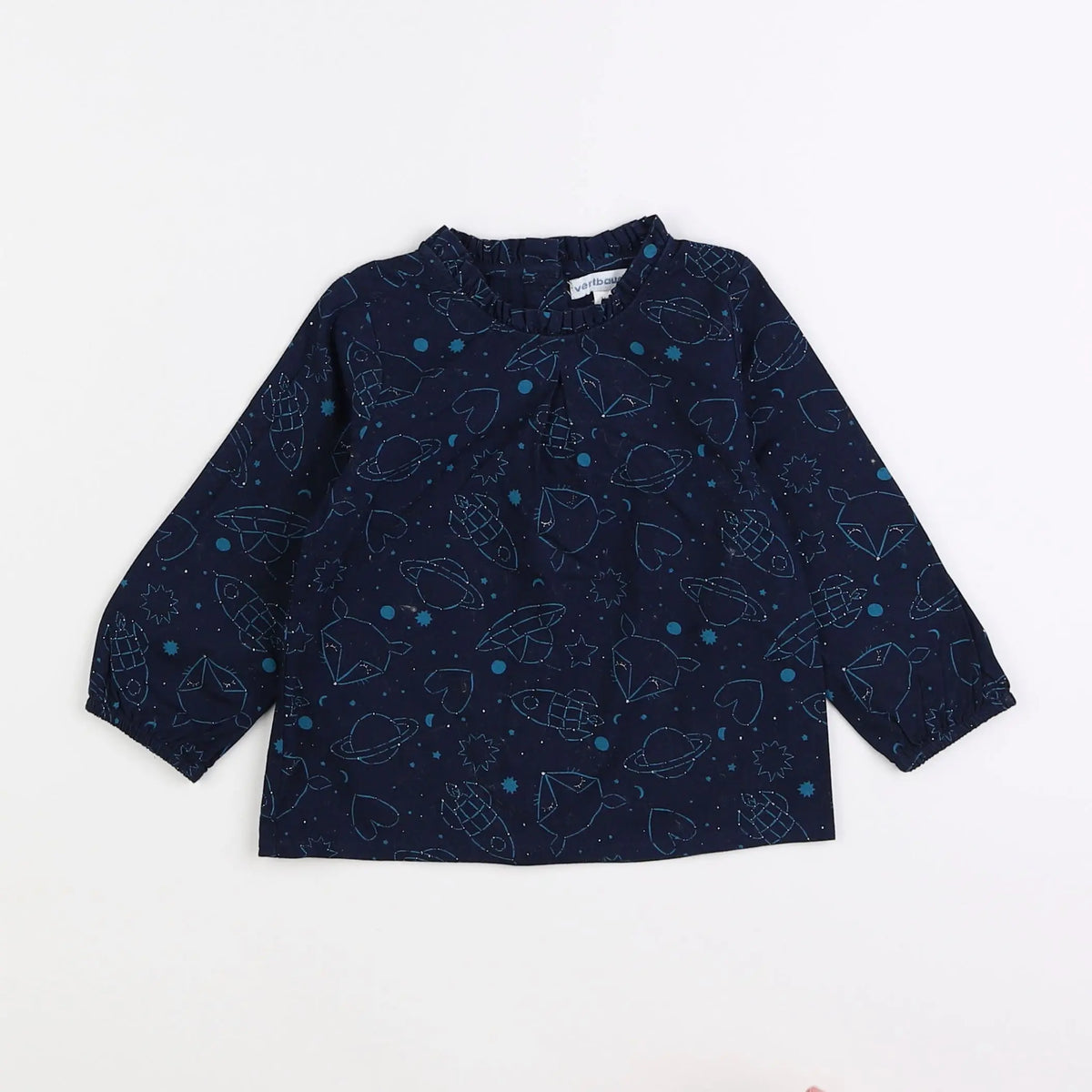 Vertbaudet - blouse bleu - 12 mois