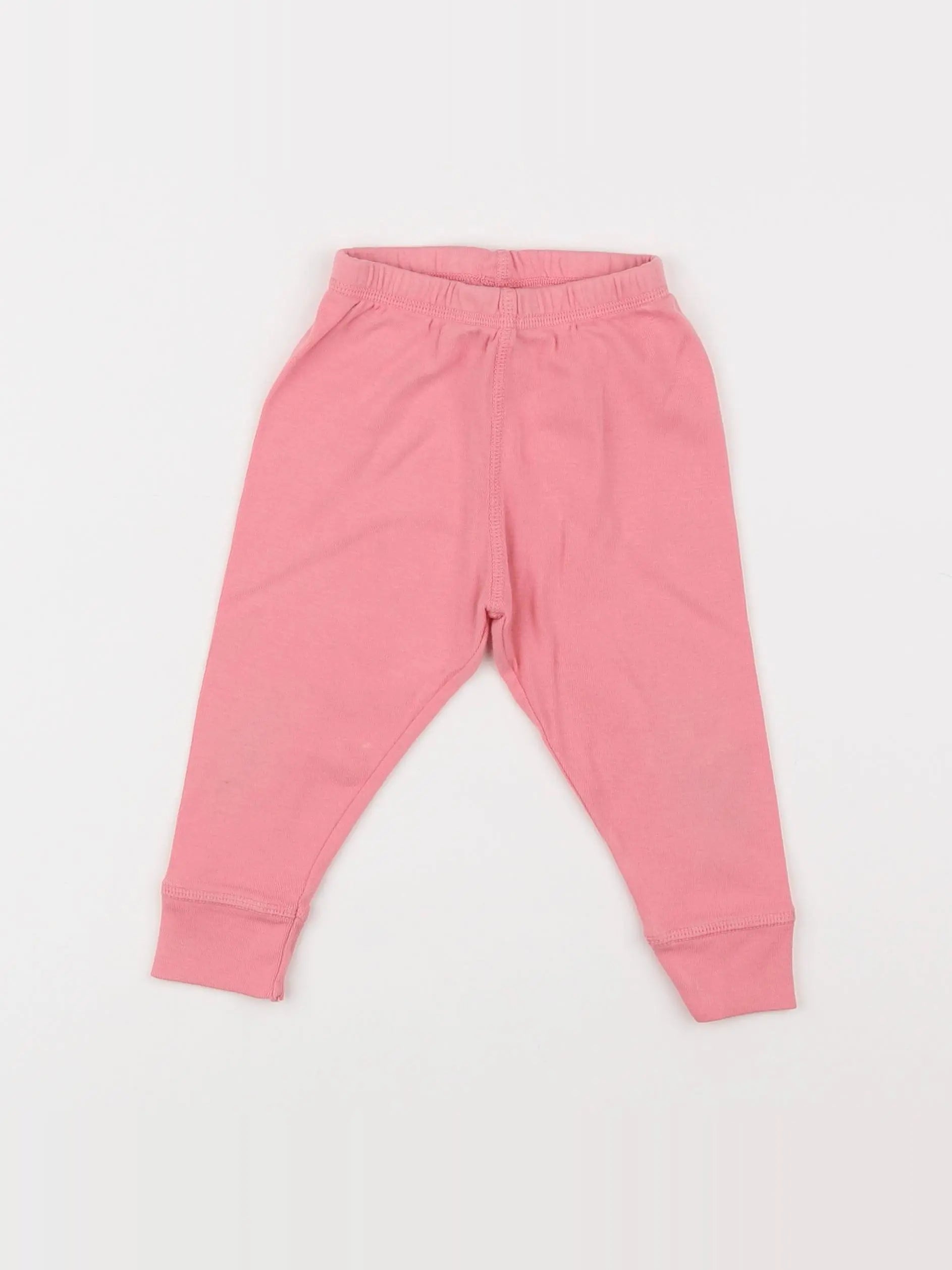 Bonton - legging rose - 12 mois