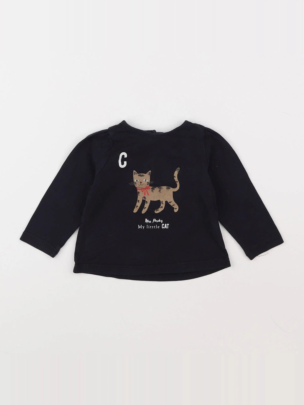 Boutchou - tee-shirt noir - 12 mois