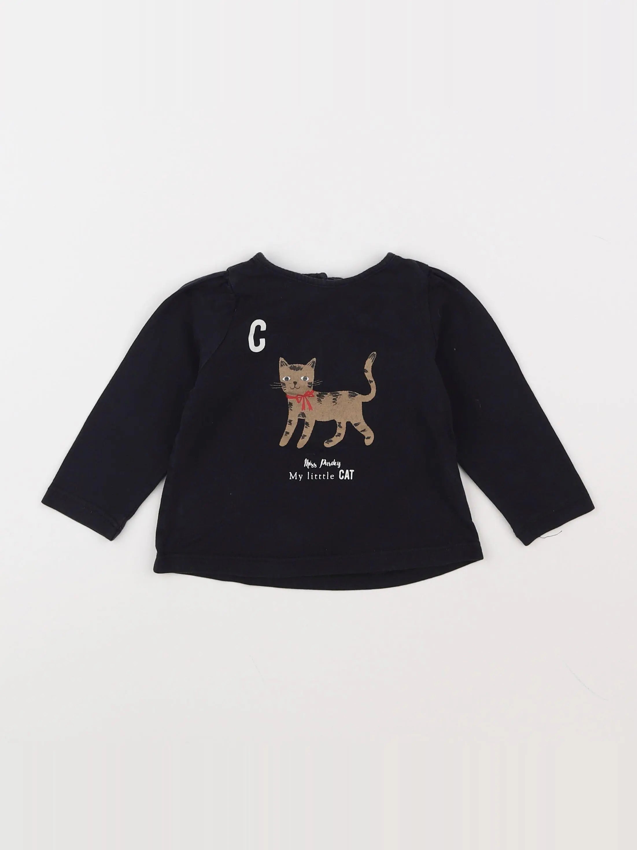 Boutchou - tee-shirt noir - 12 mois