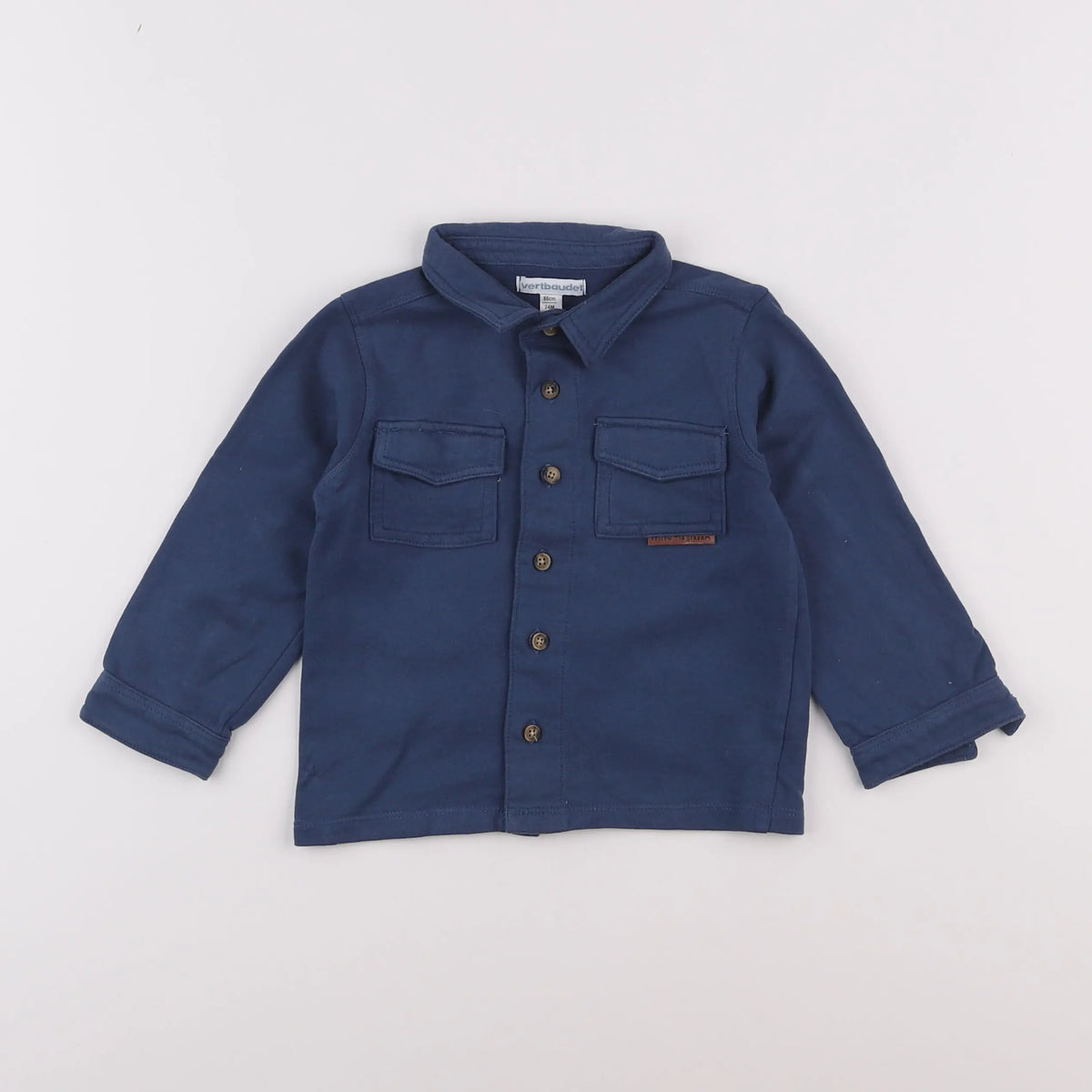 Vertbaudet - chemise bleu - 2 ans