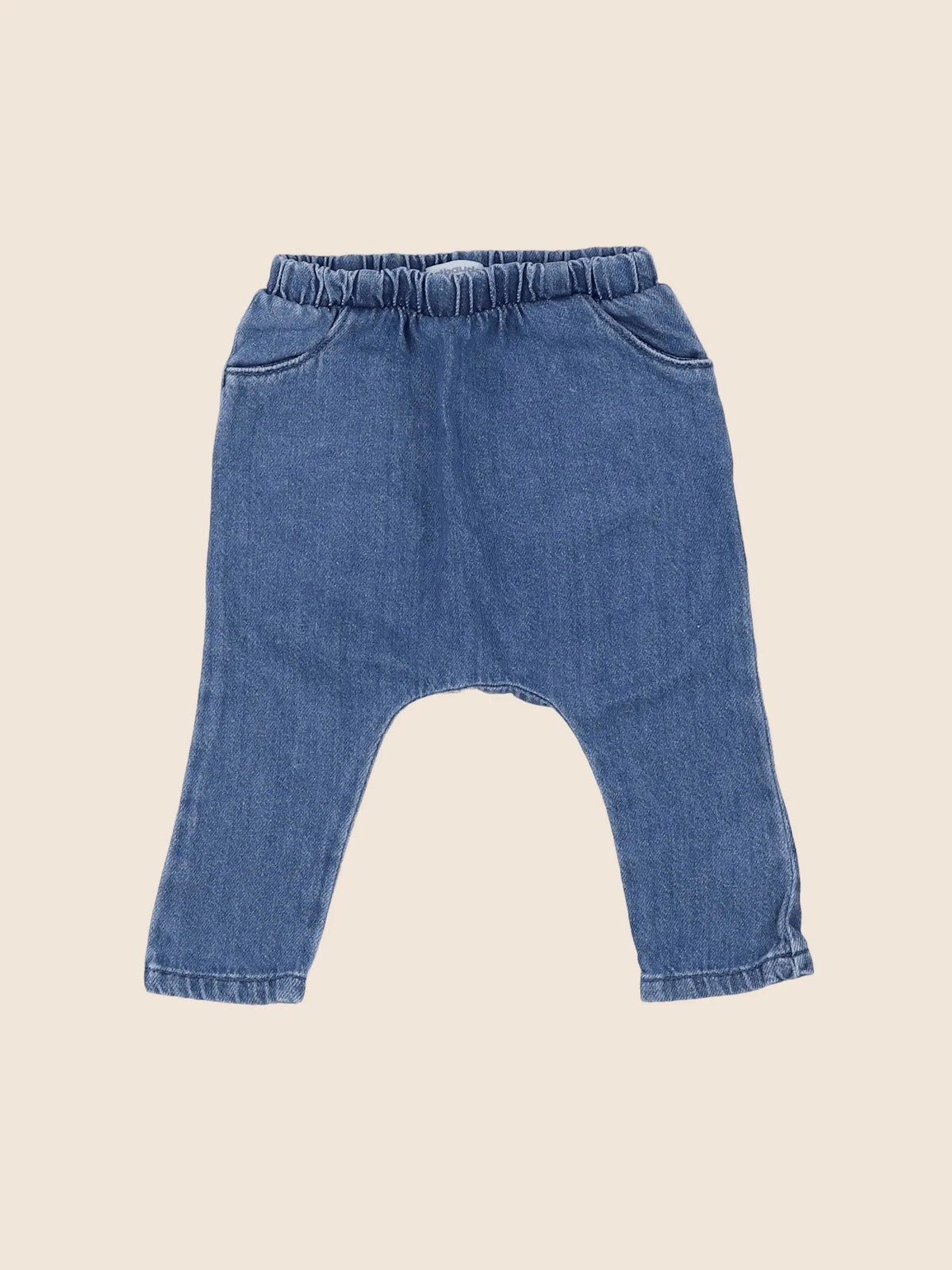 Vertbaudet - sarouel bleu - 3 mois