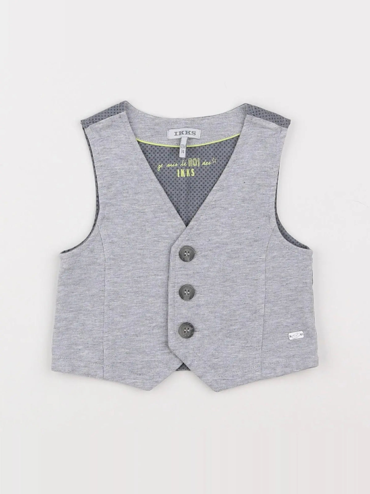 IKKS - gilet gris - 12 mois