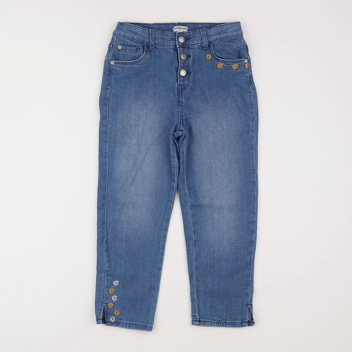 Vertbaudet - pantacourt bleu - 12 ans