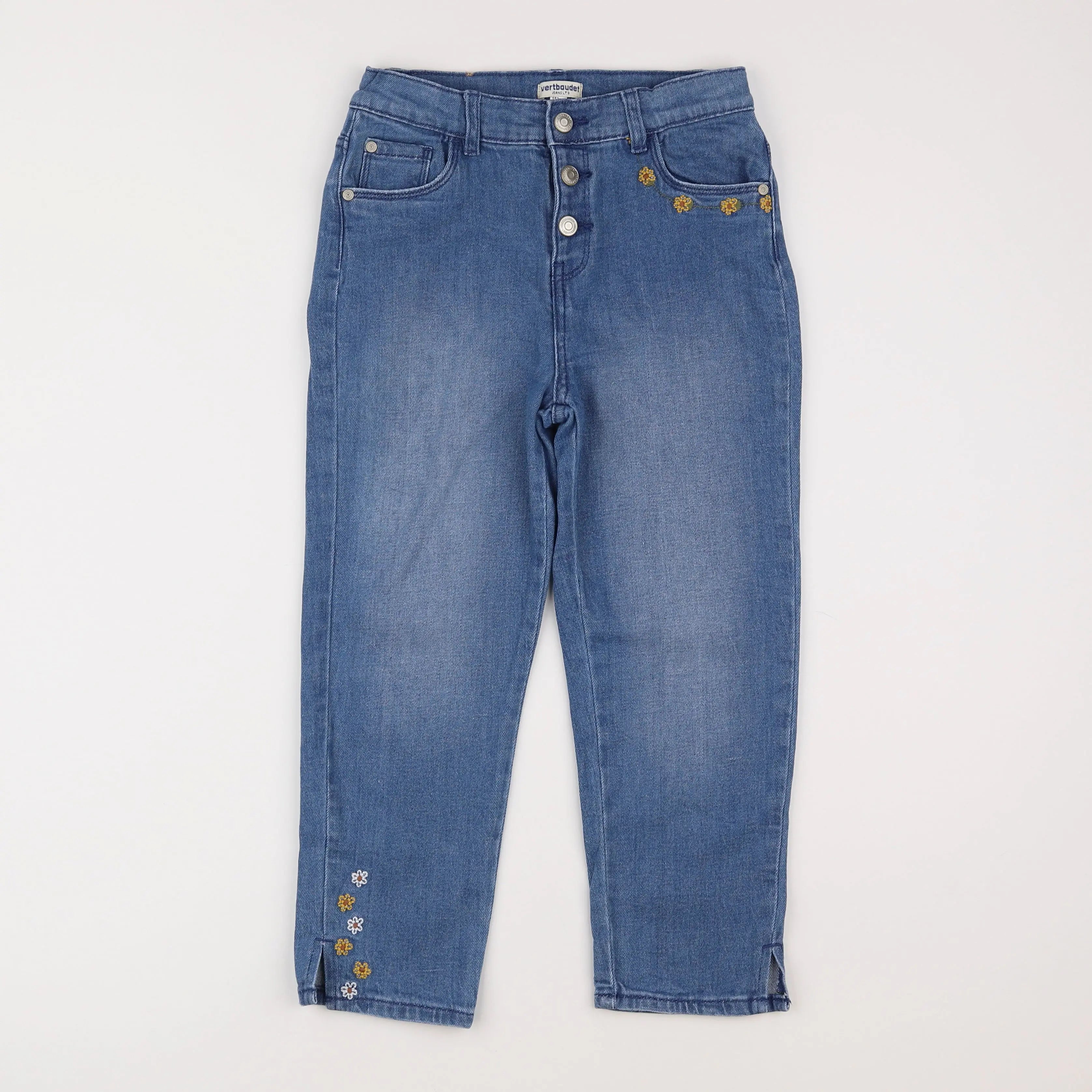 Vertbaudet - pantacourt bleu - 12 ans
