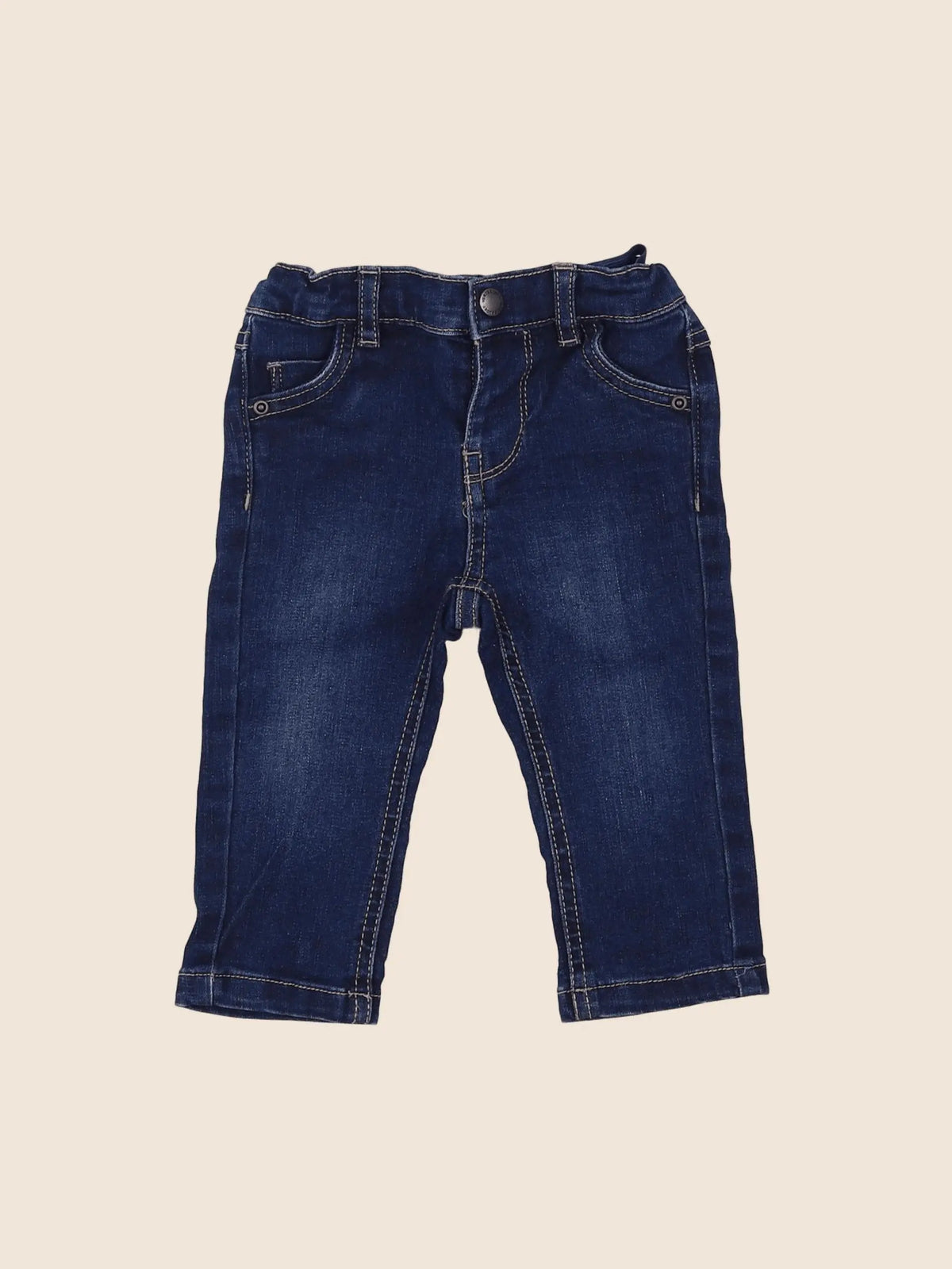 Vertbaudet - jean bleu - 9 mois