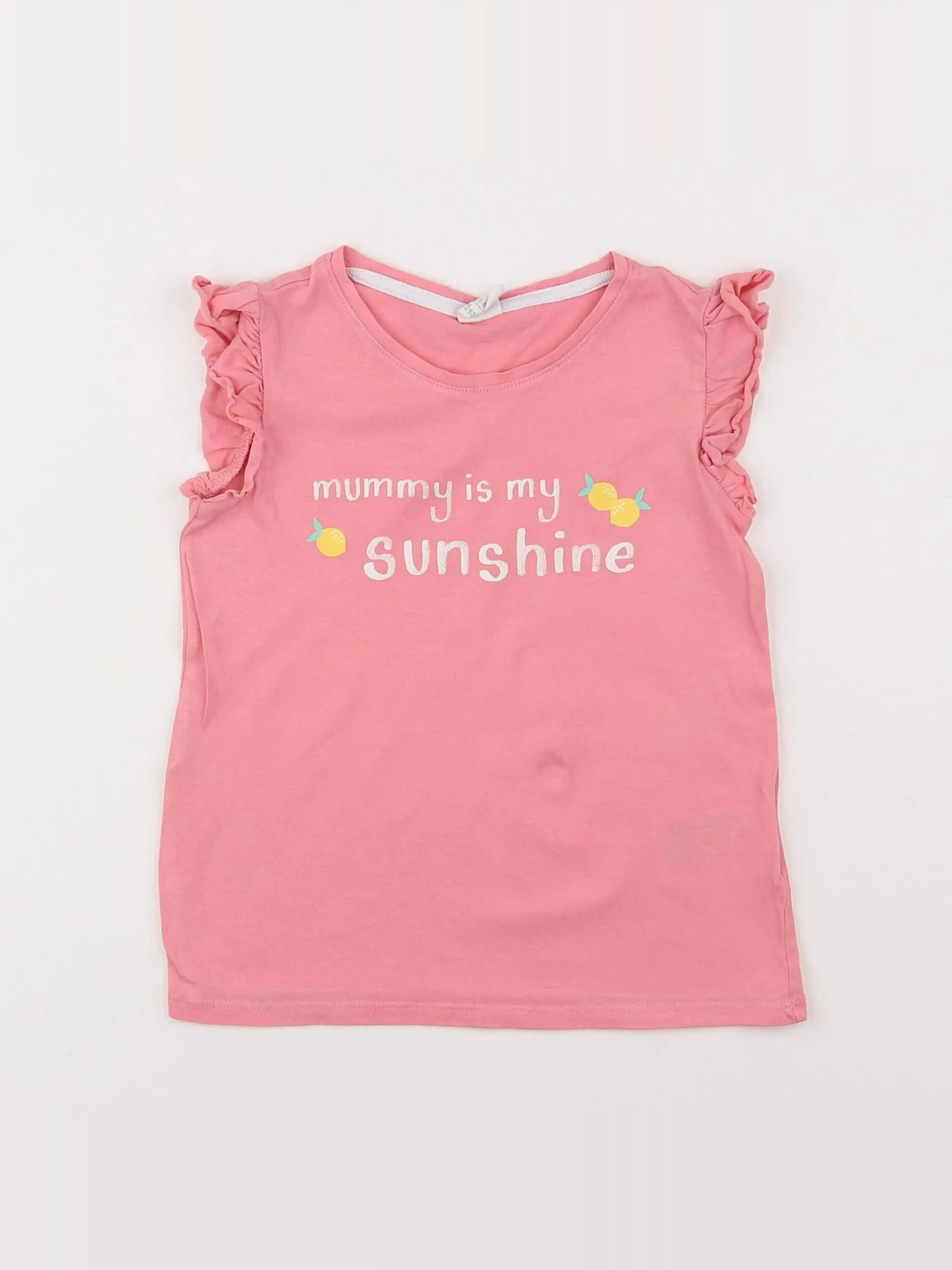 H&M - tee-shirt rose - 2/3 ans