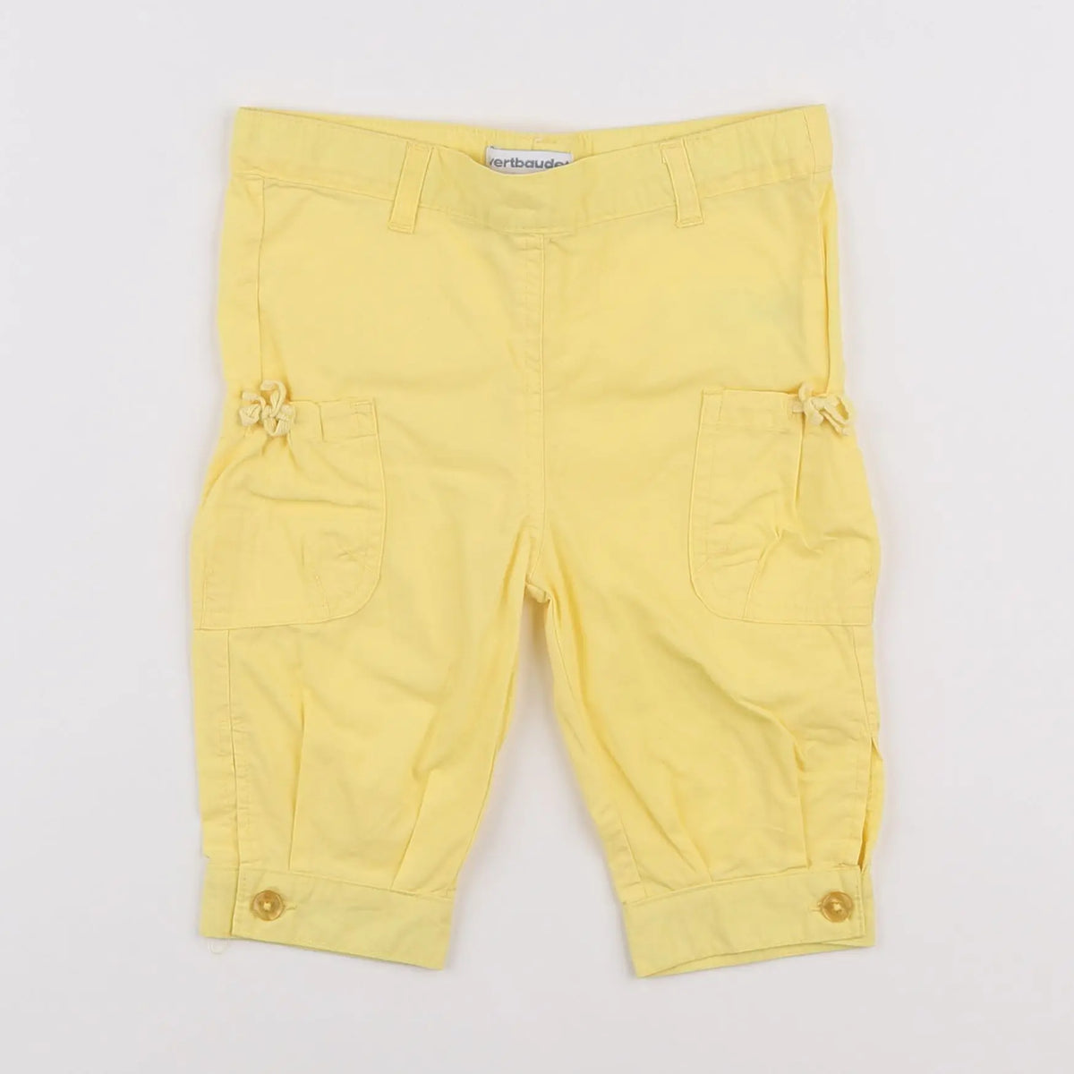 Vertbaudet - pantalon jaune - 9 mois