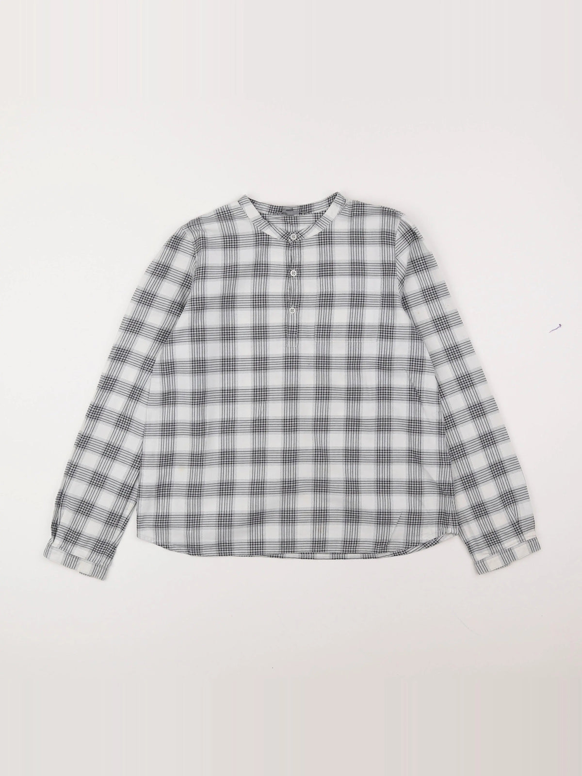 Bonpoint - blouse blanc, gris - 12 ans