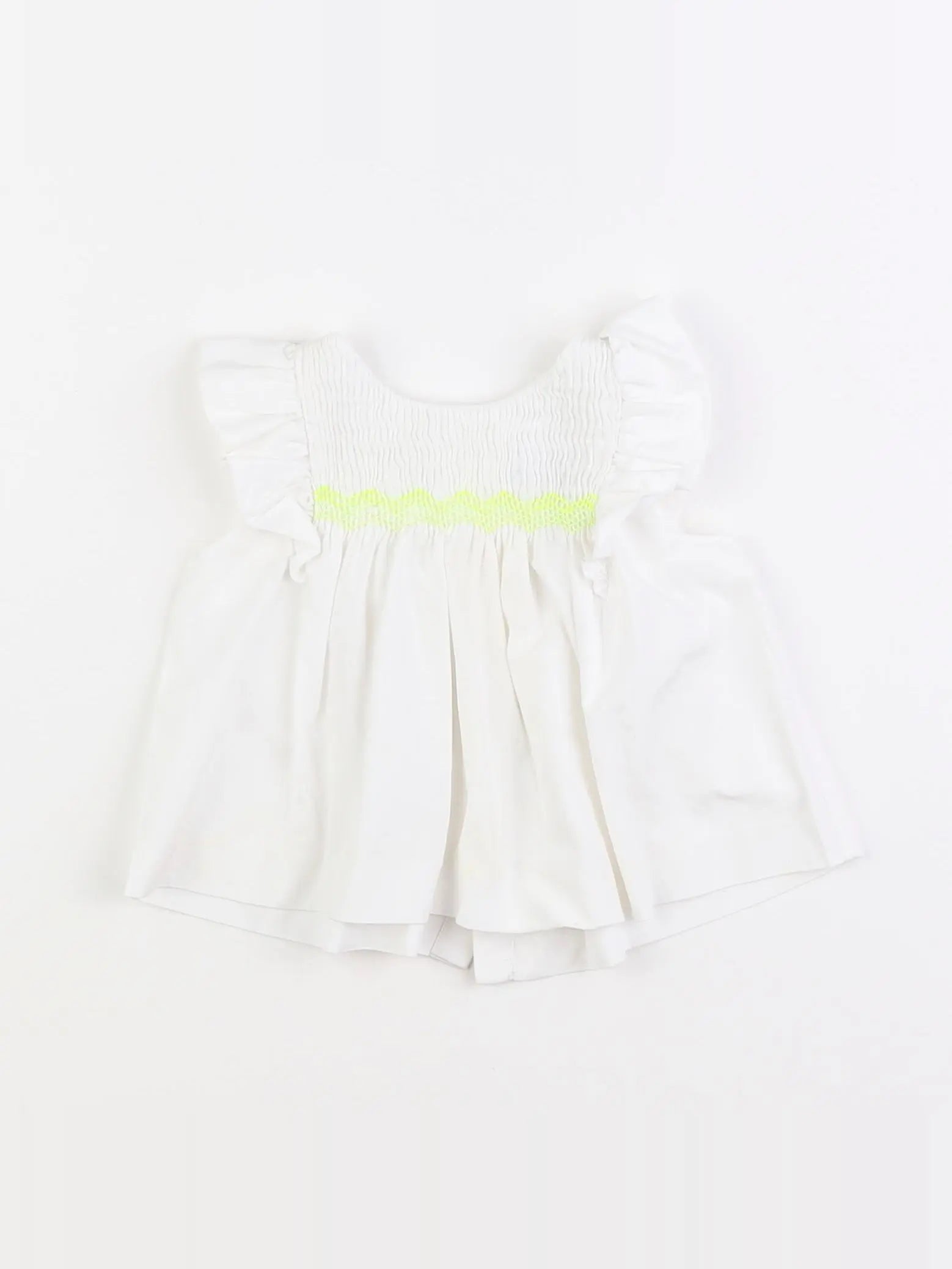 Jacadi - blouse blanc, jaune - 6 mois