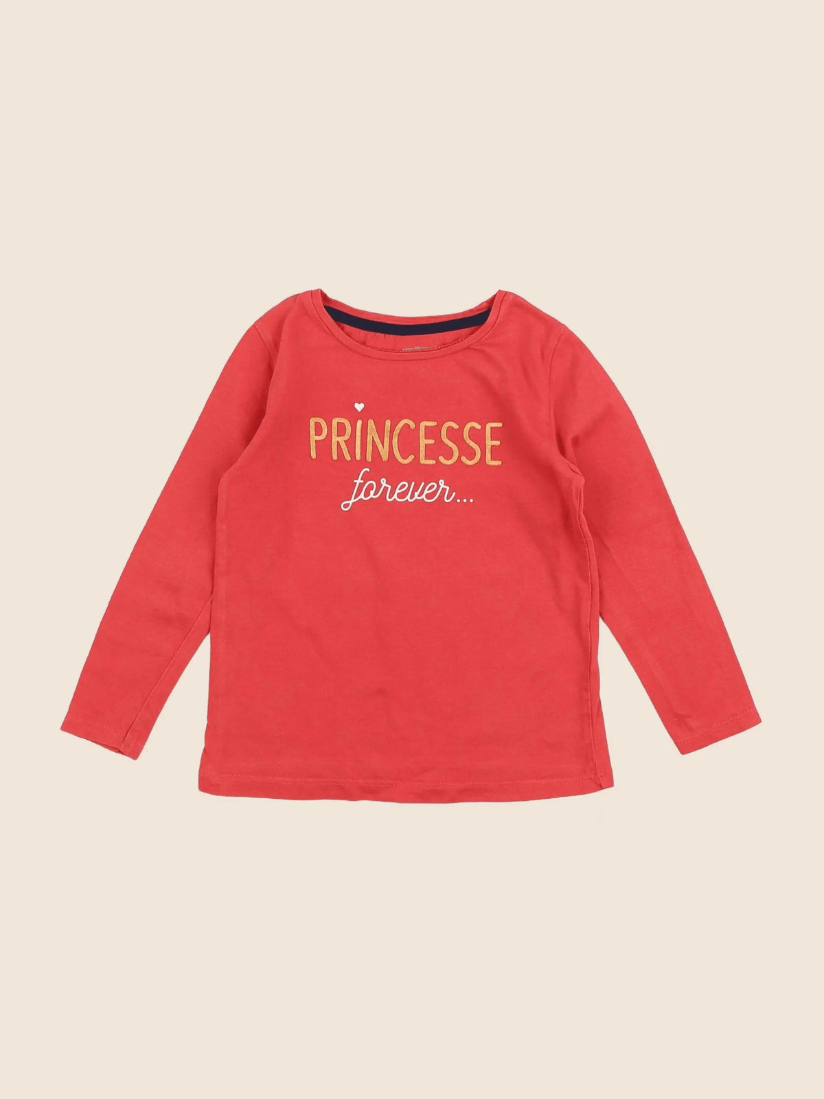 Vertbaudet - tee-shirt rouge - 3 ans