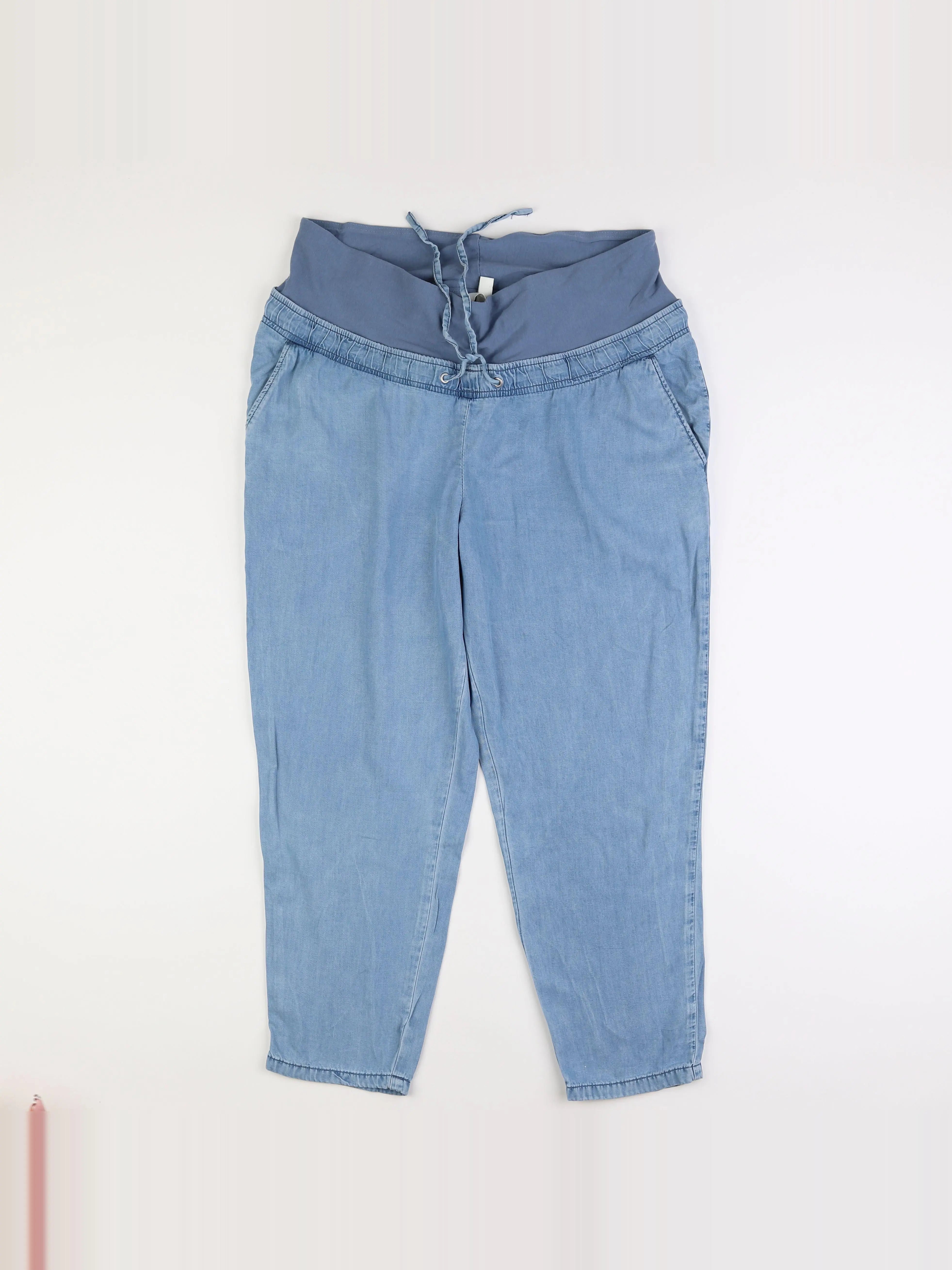 H&M - pantalon grossesse bleu - L