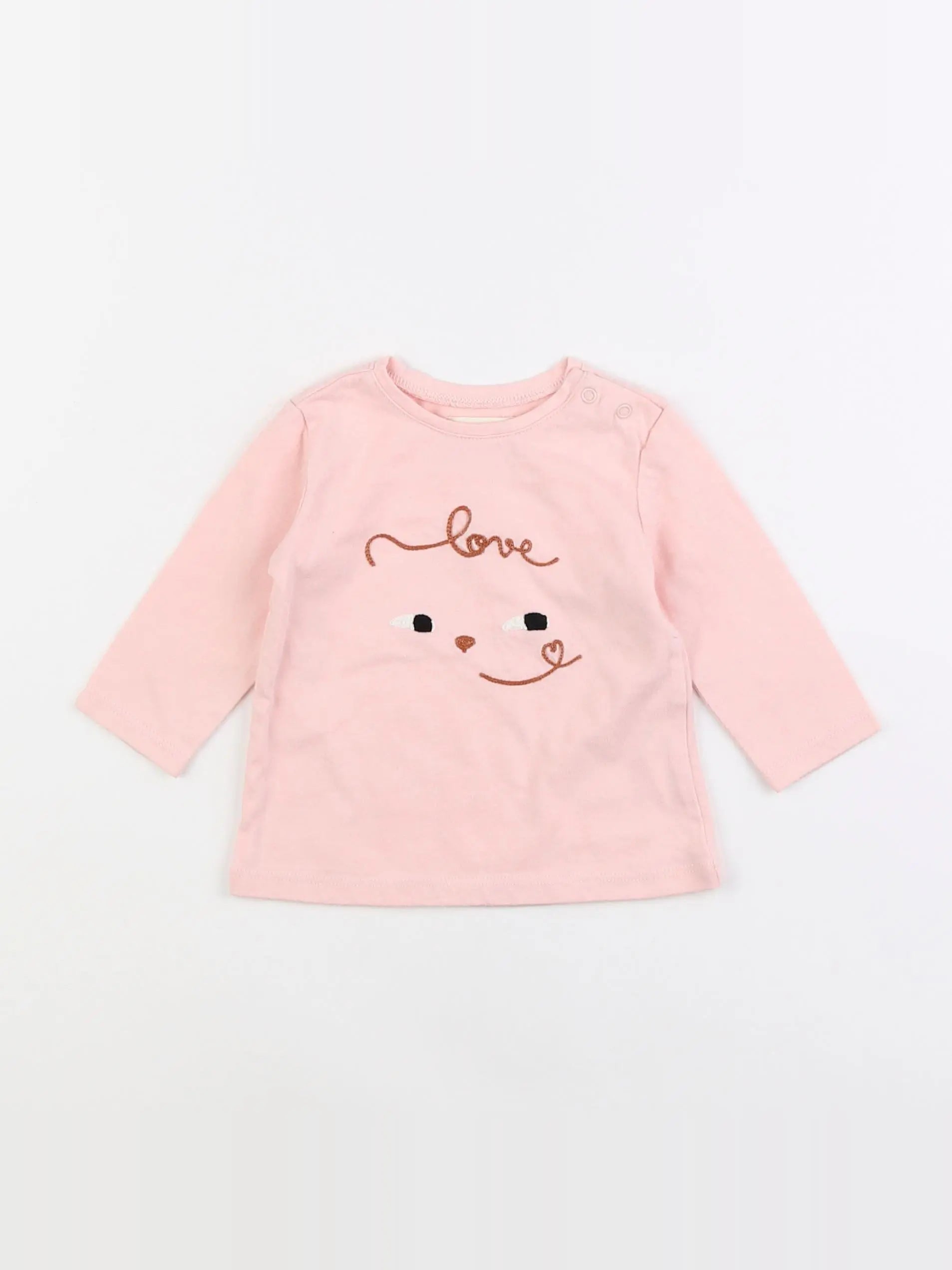 Catimini - tee-shirt rose - 6 mois