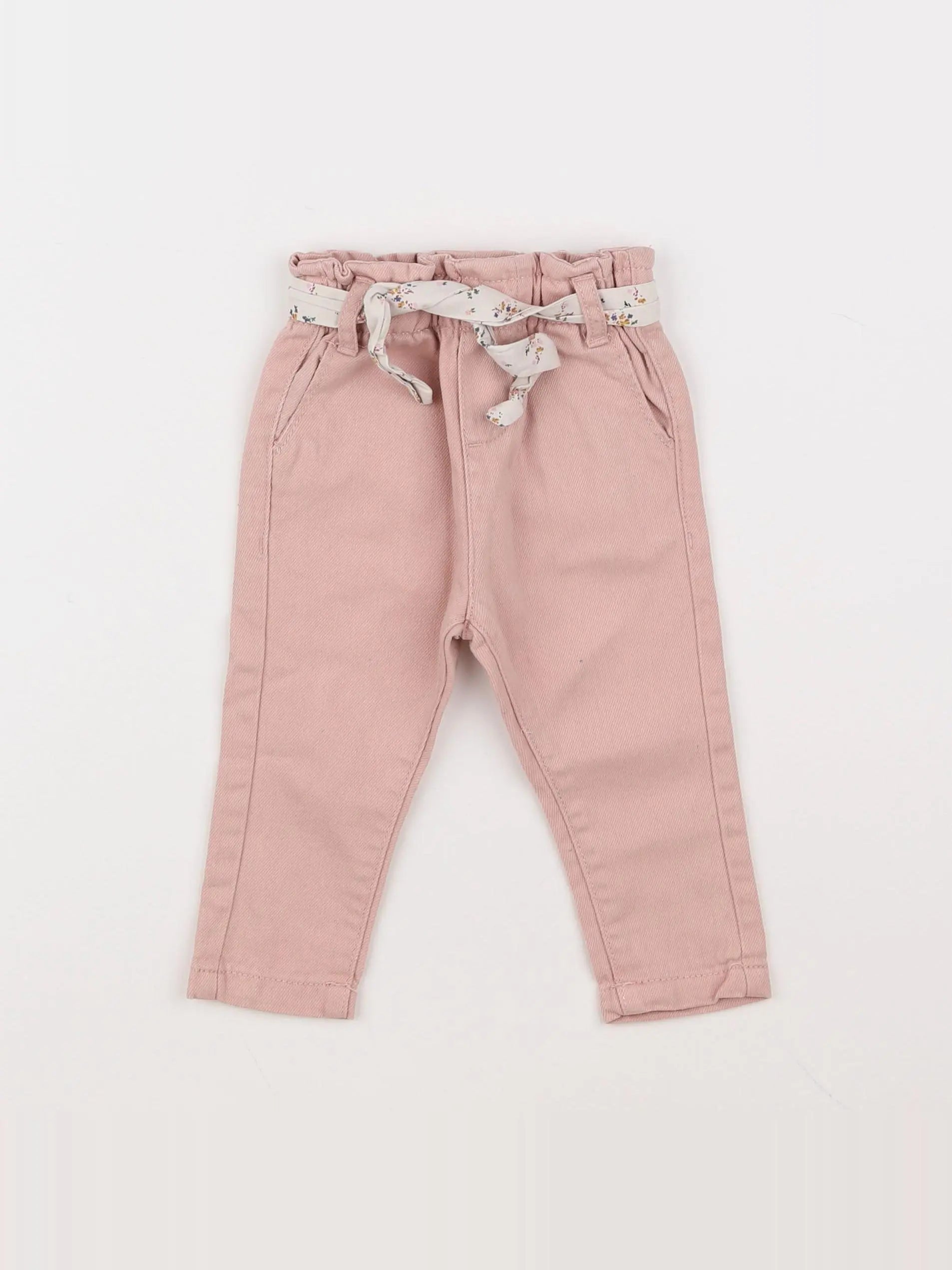 Vertbaudet - pantalon rose - 6 mois
