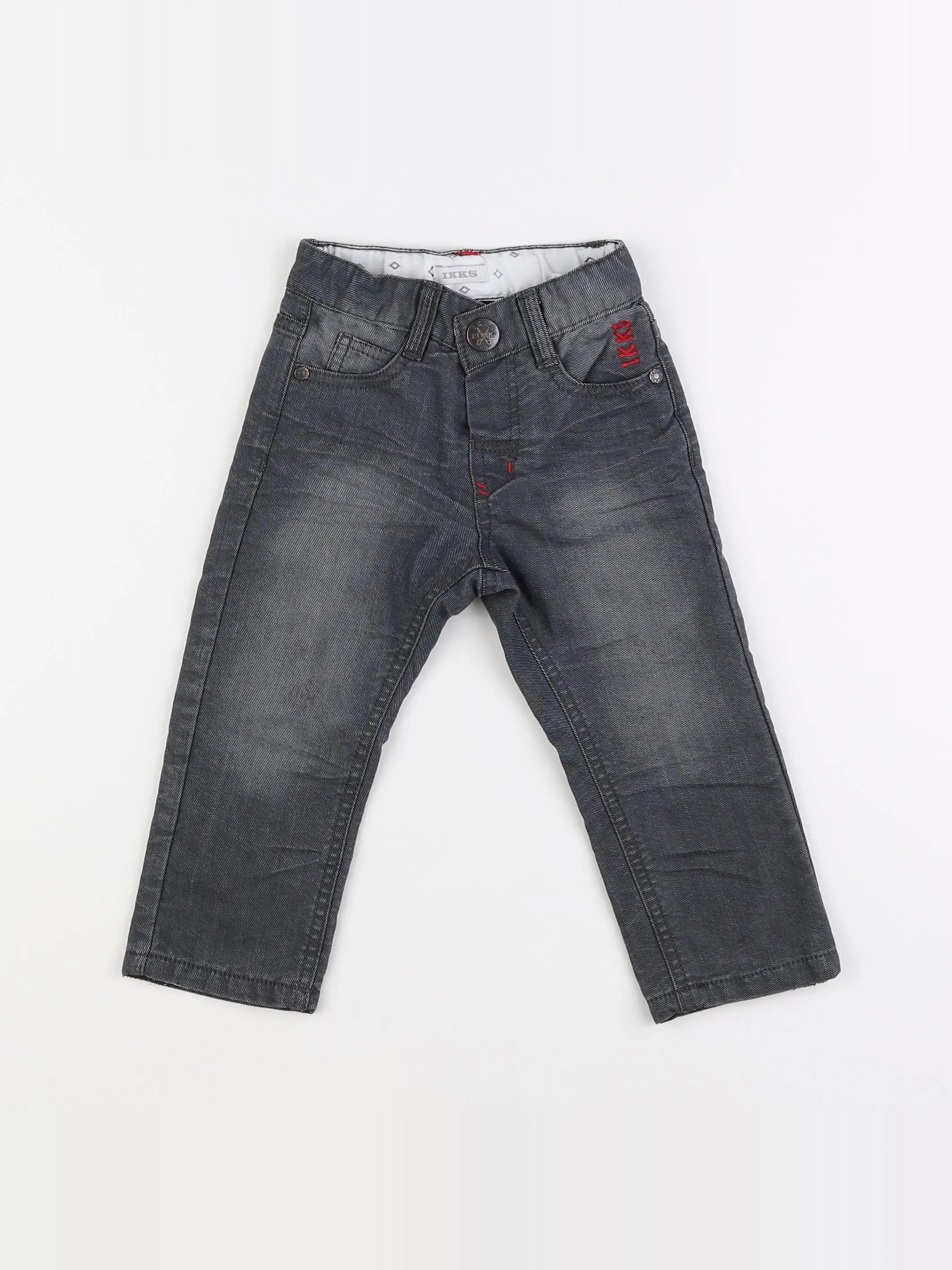 IKKS - jean gris - 18 mois