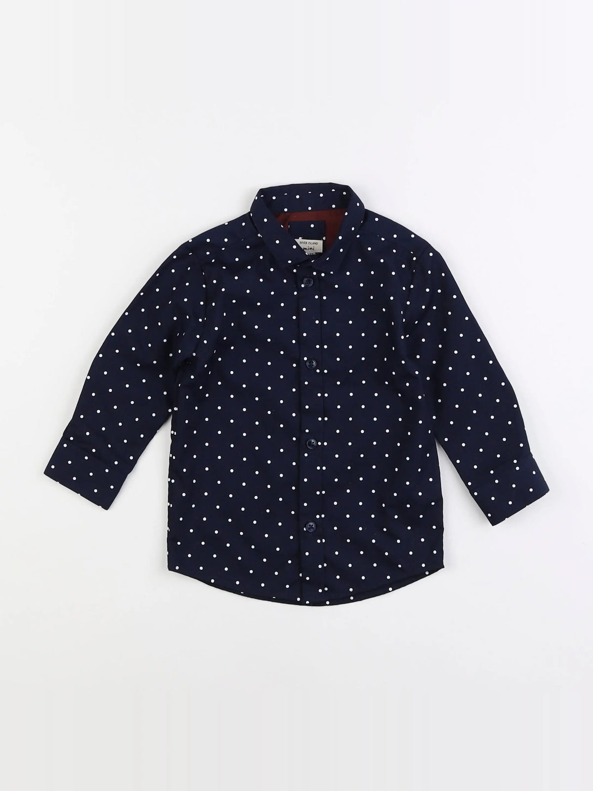 River Island - chemise bleu - 9/12 mois