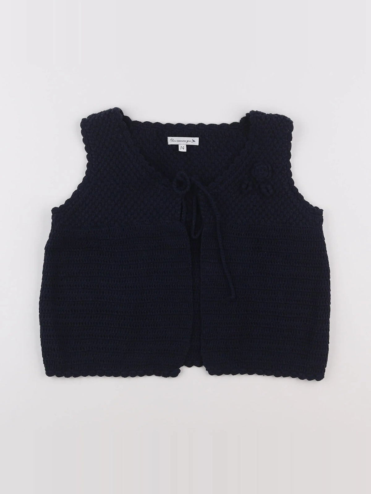 Bleu Comme Gris - gilet bleu - 14 ans