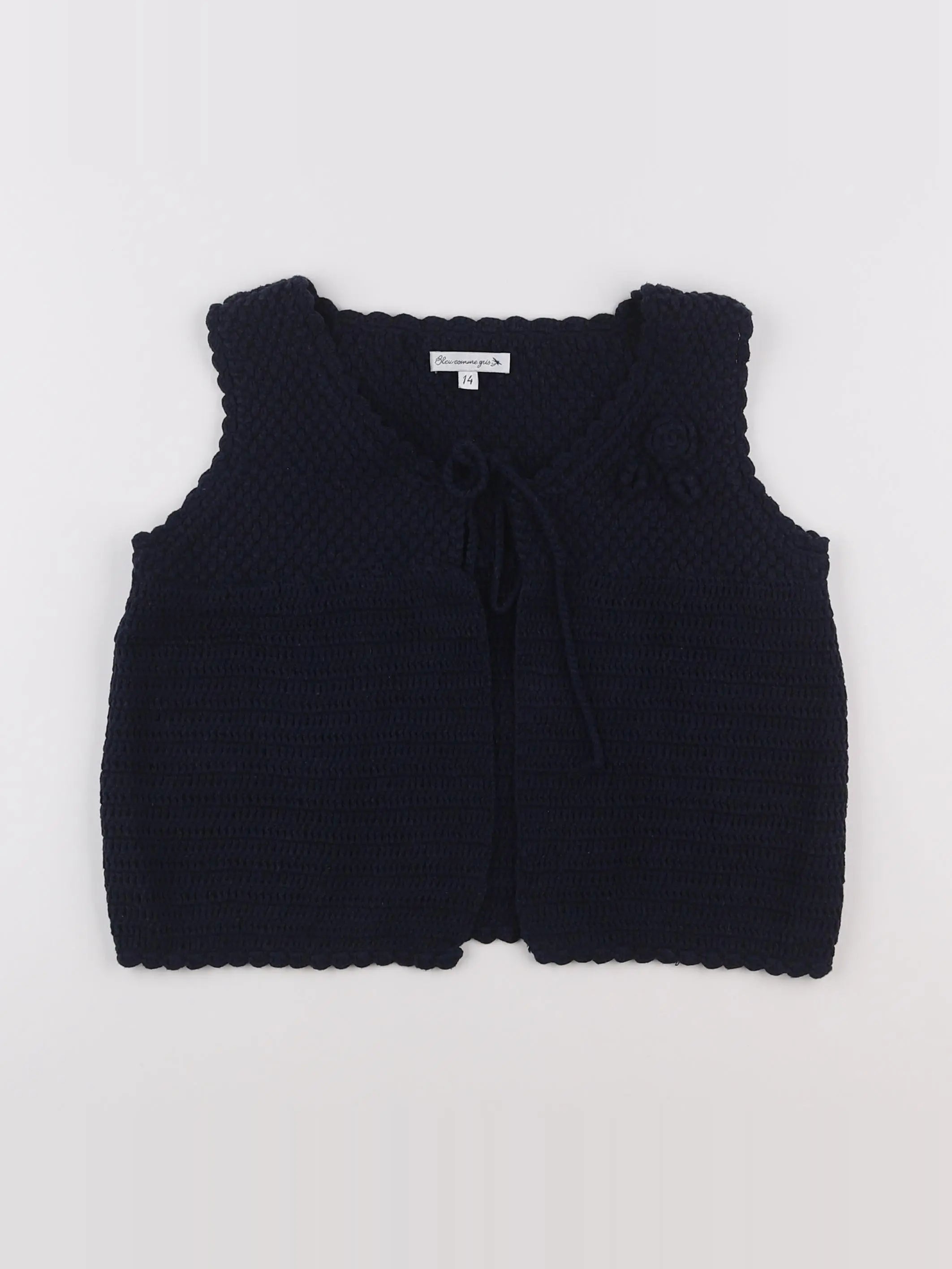 Bleu Comme Gris - gilet bleu - 14 ans