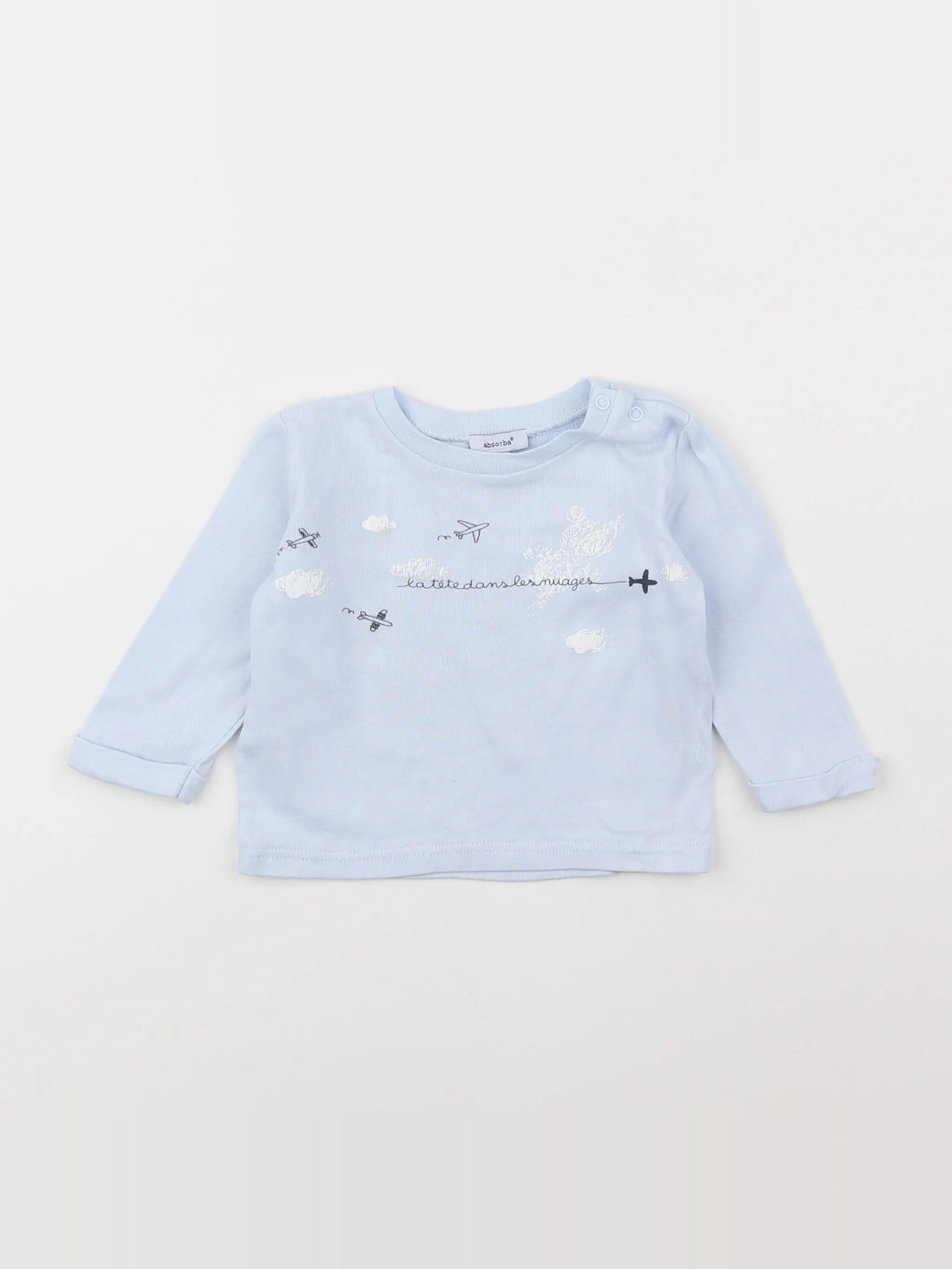 Absorba - tee-shirt bleu - 6 mois