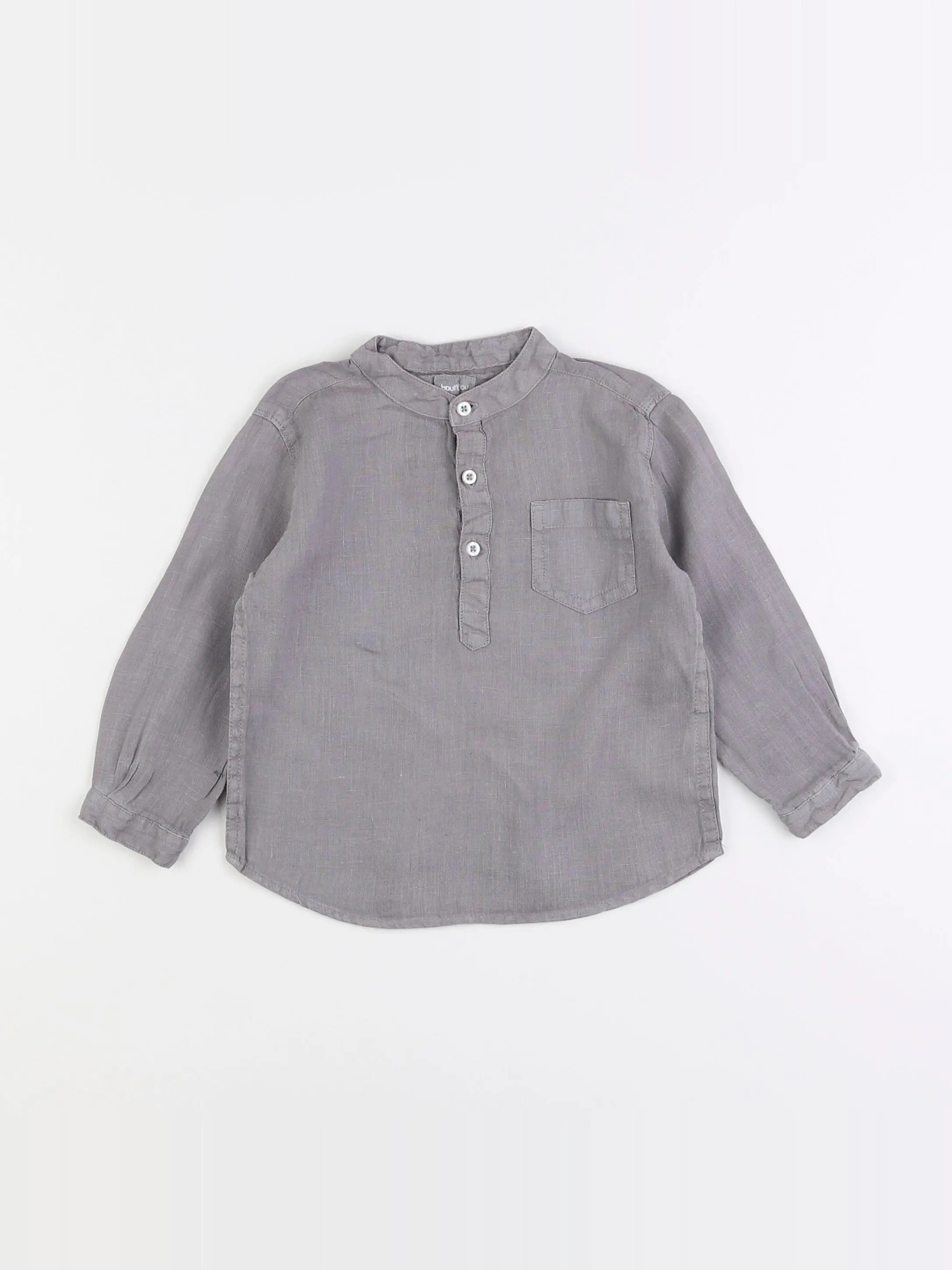 Boutchou - chemise gris - 18 mois