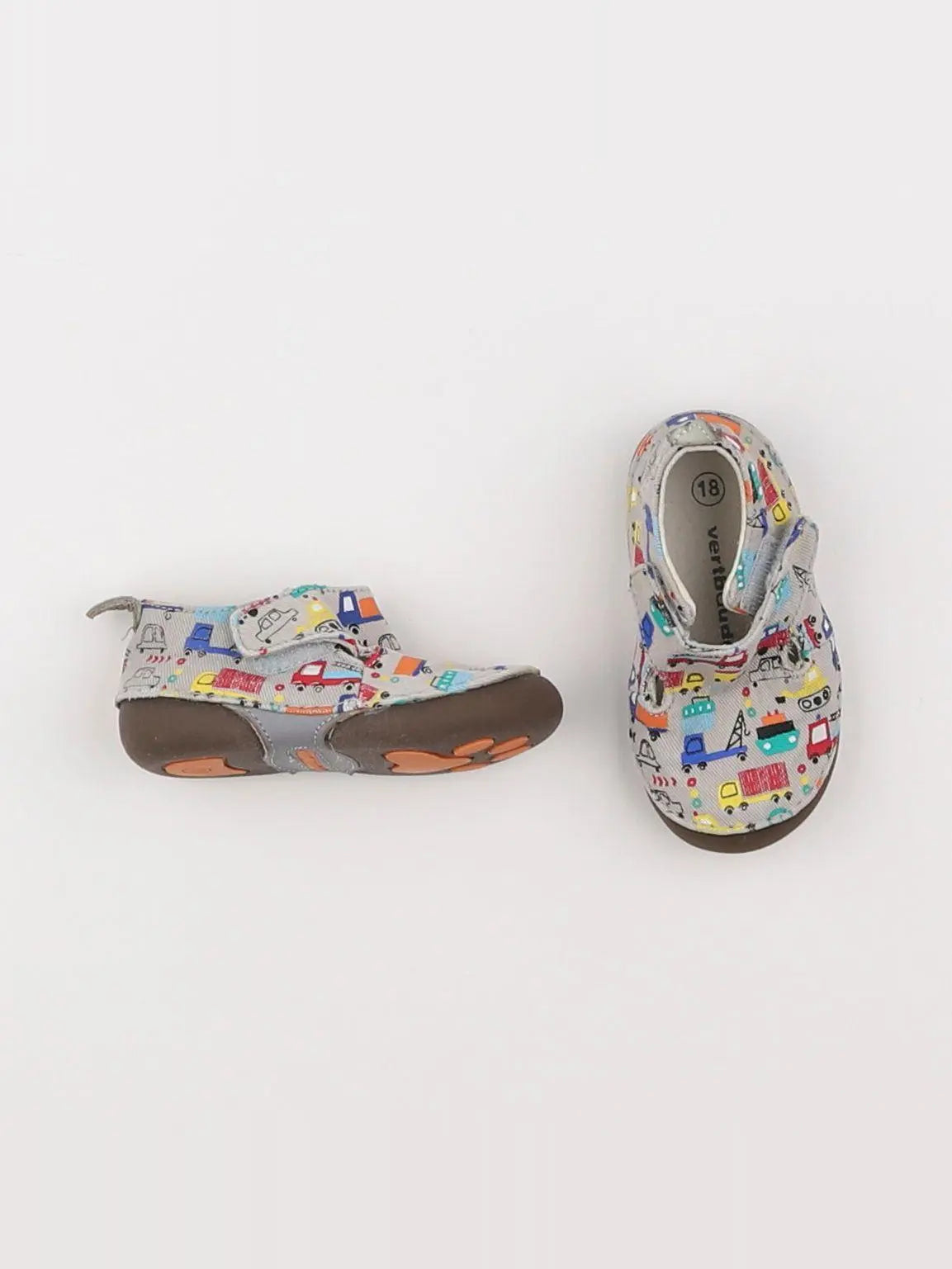 Vertbaudet - chaussons multicolore - pointure 18