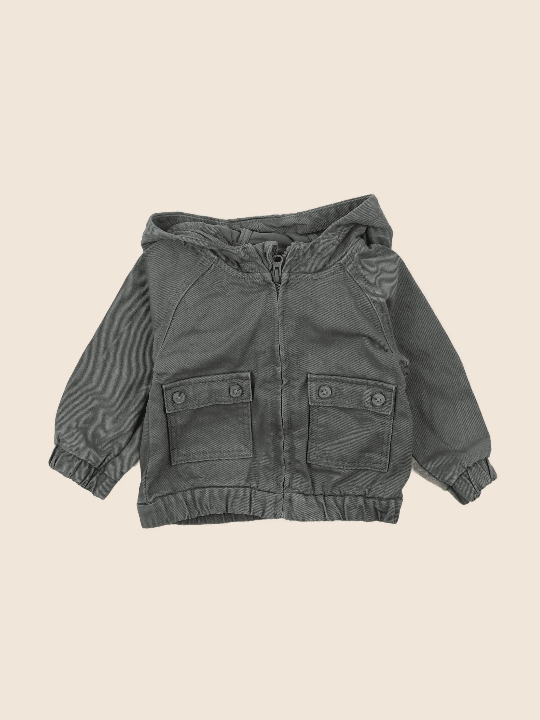Vertbaudet - veste vert - 12 mois