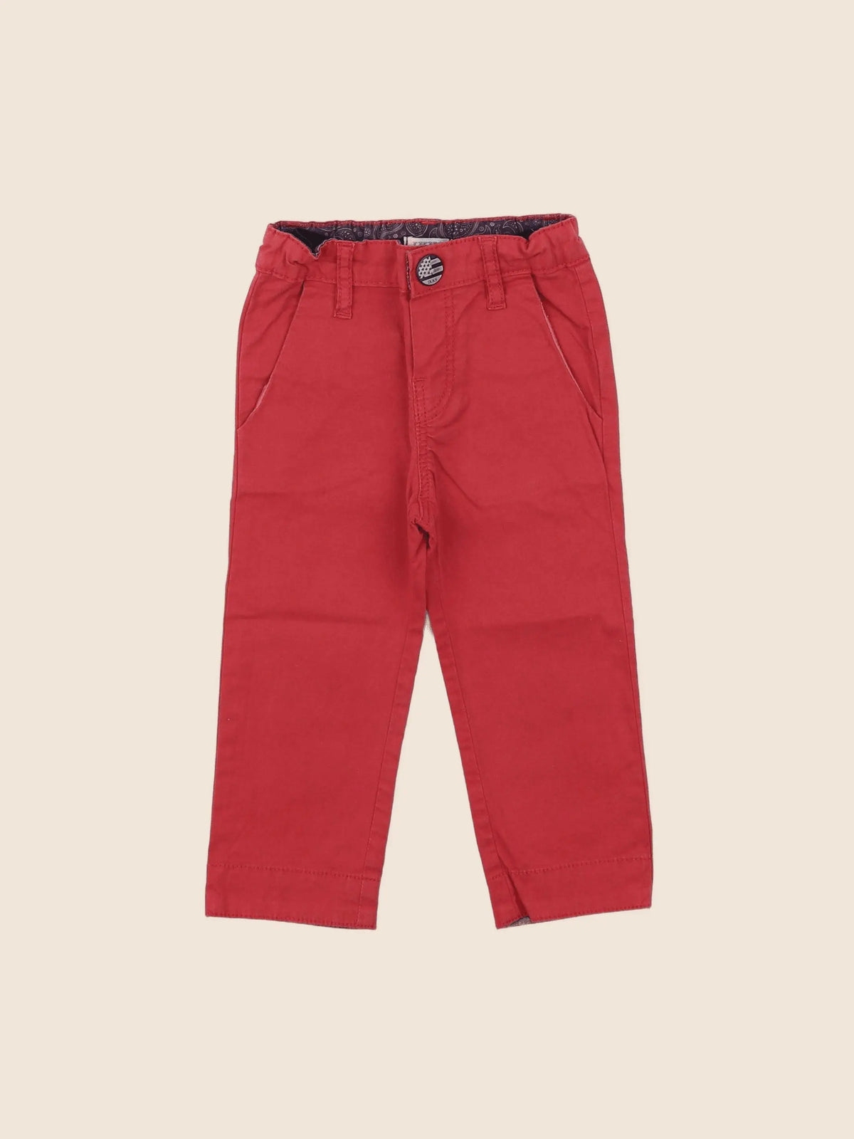 IKKS - jean rouge - 6 mois