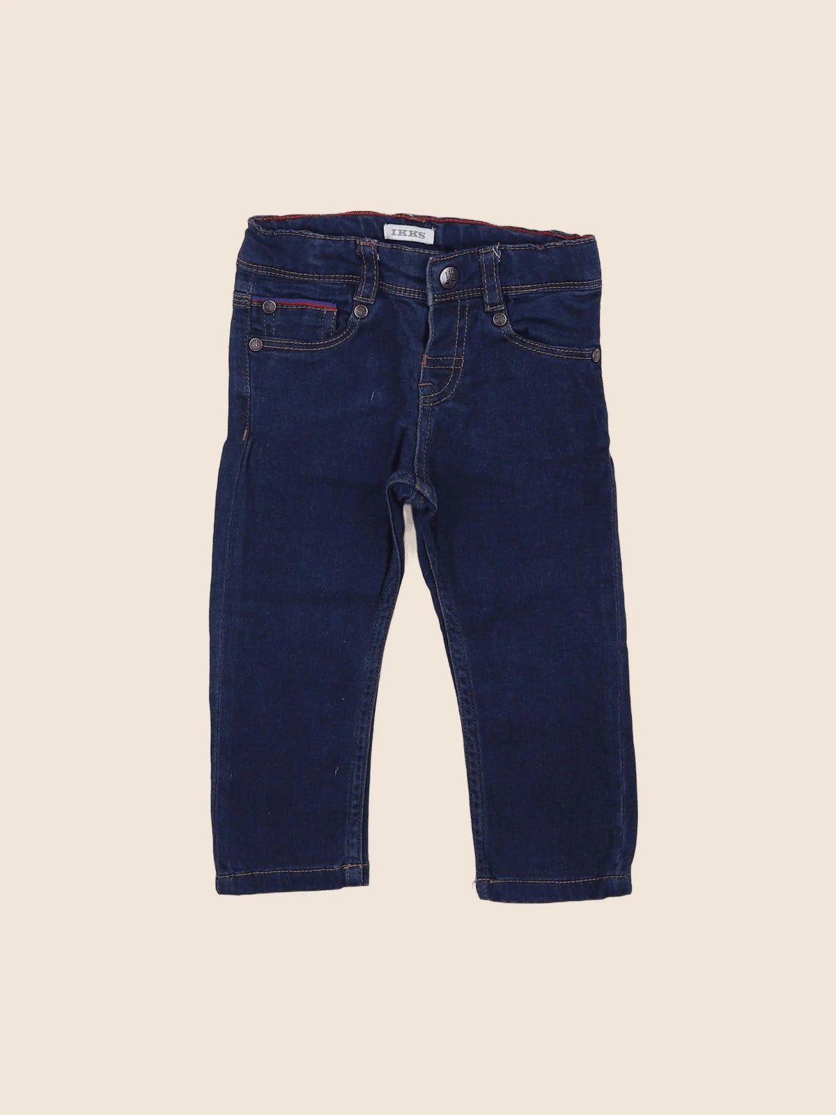 IKKS - pantalon bleu - 6 mois