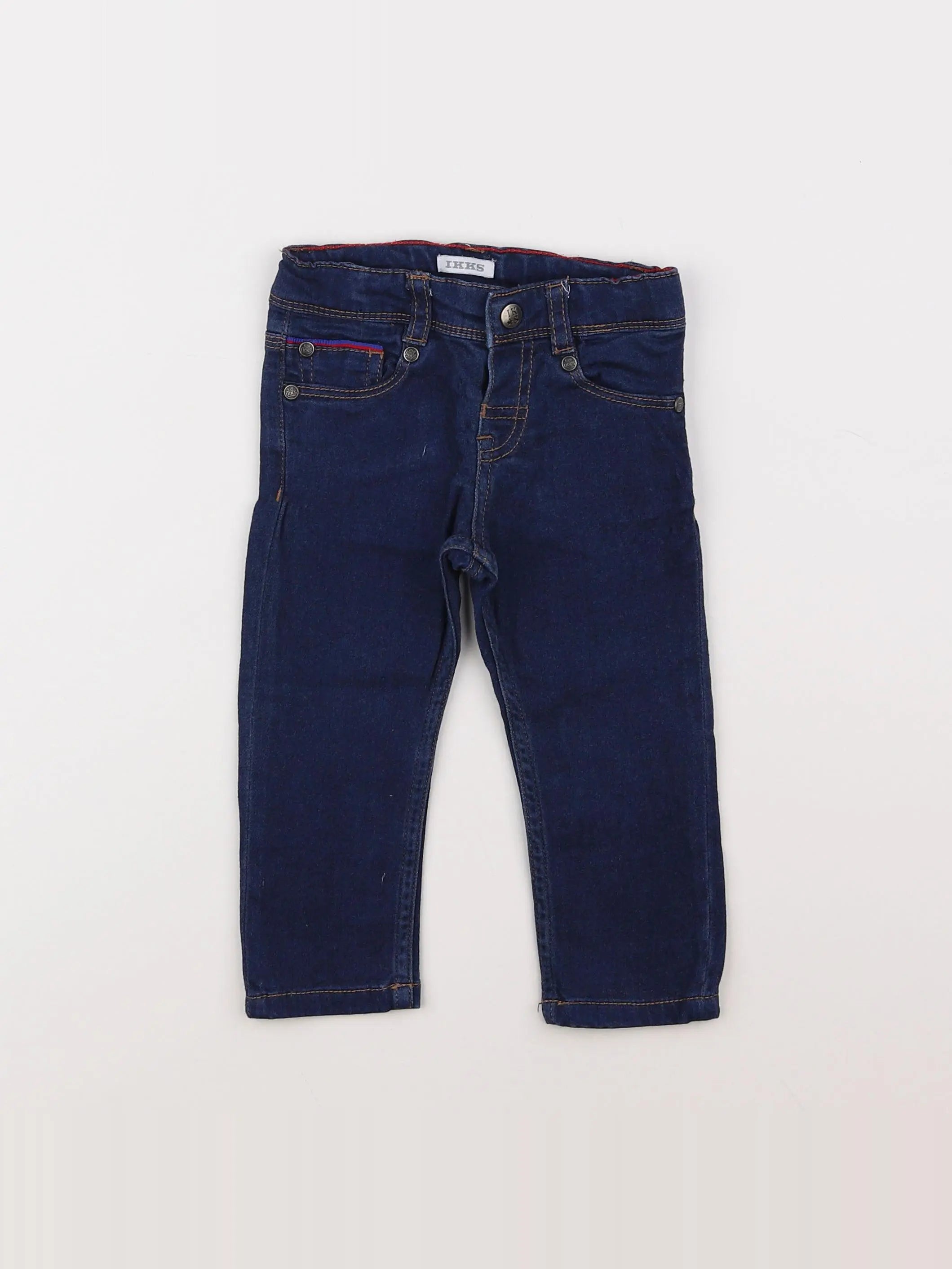 IKKS - pantalon bleu - 12 mois
