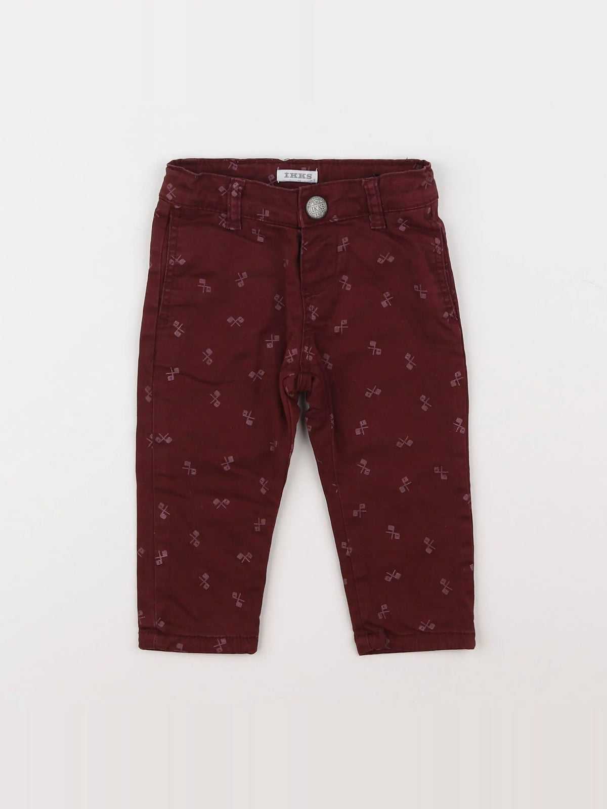 IKKS - pantalon rouge - 6 mois