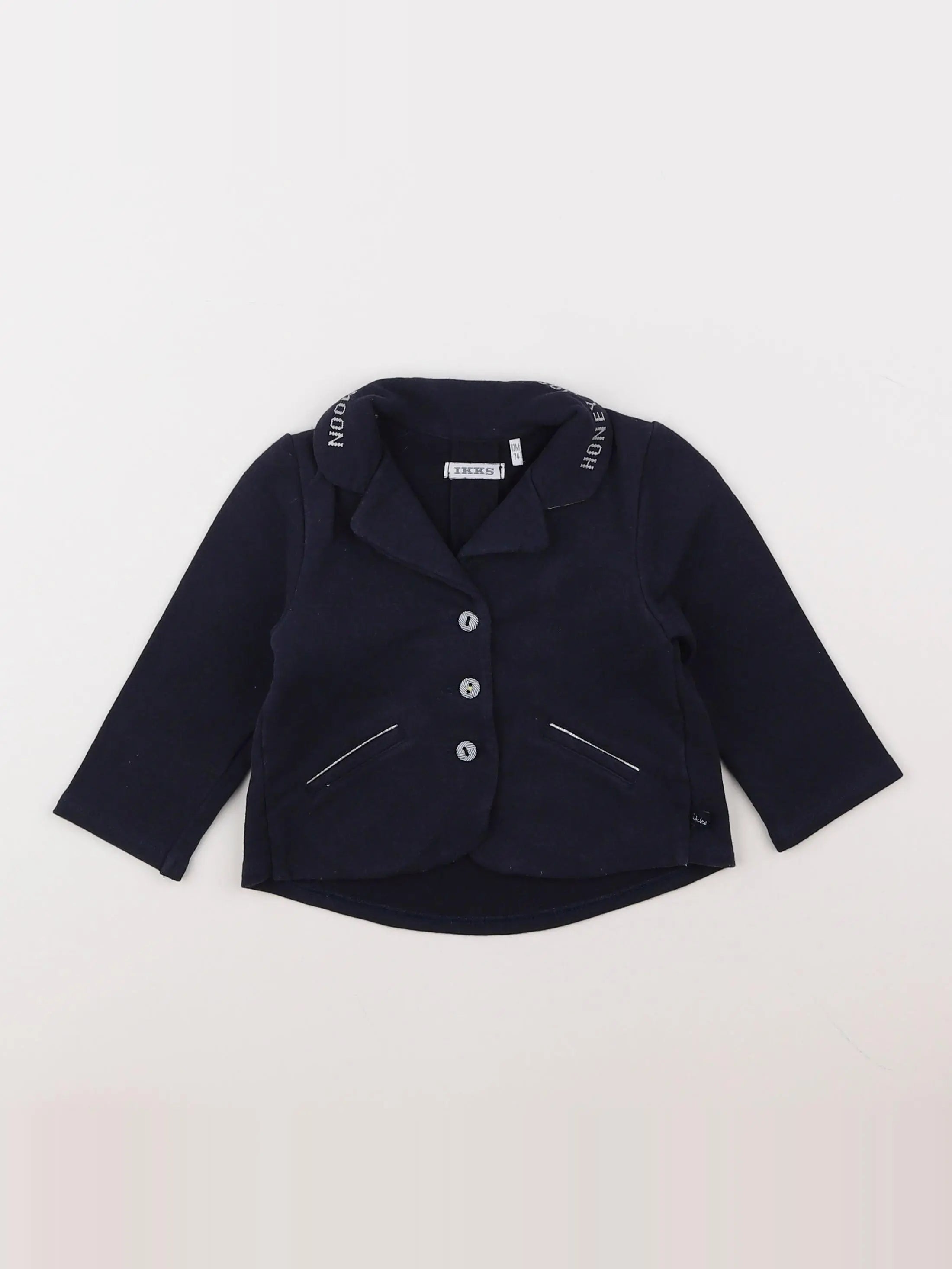 IKKS - veste bleu - 12 mois