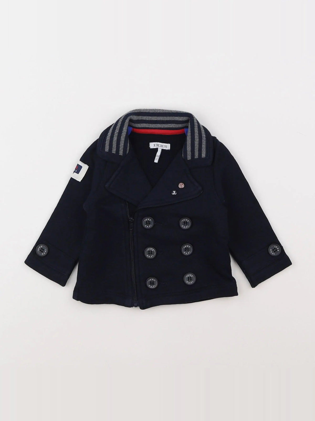 IKKS - veste bleu - 6 mois