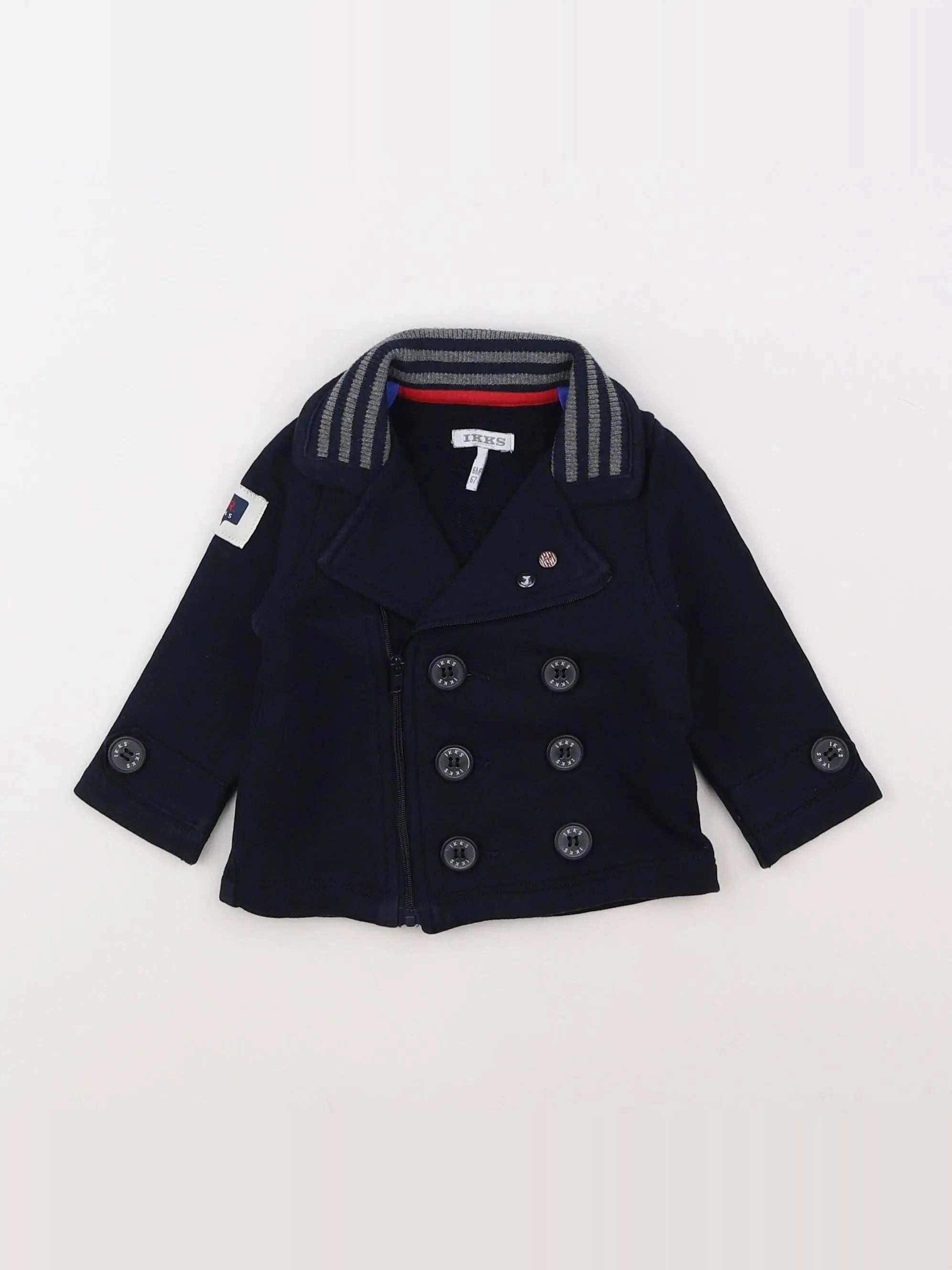 IKKS - veste bleu - 6 mois