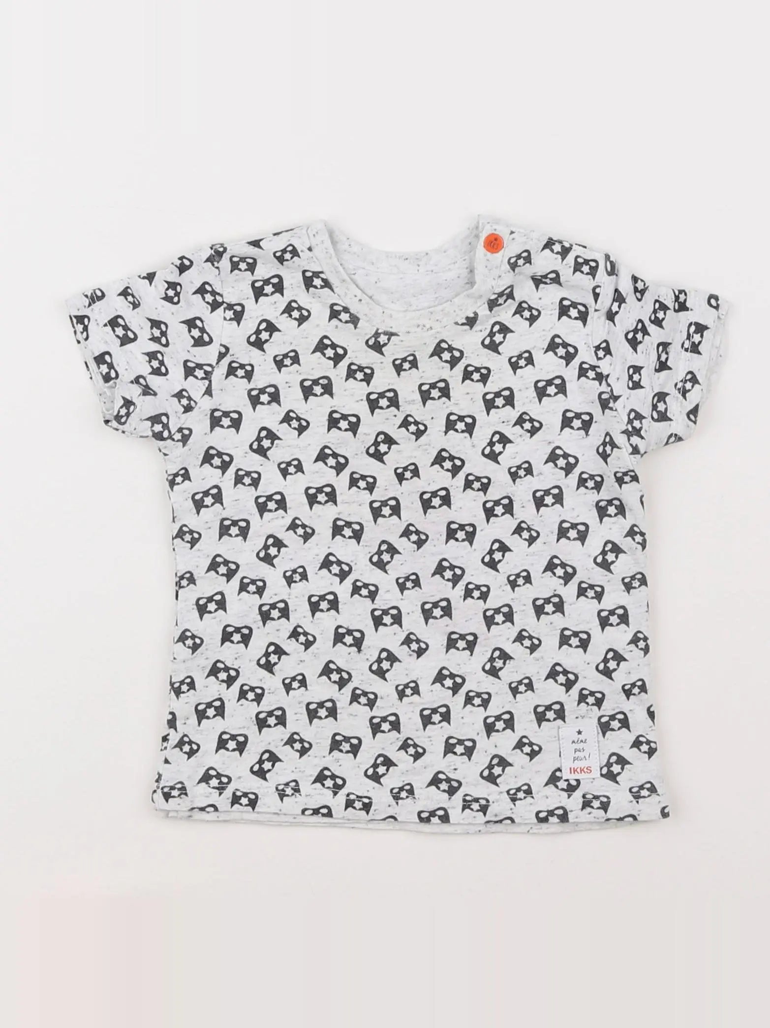 IKKS - tee-shirt réversible gris - 12 mois