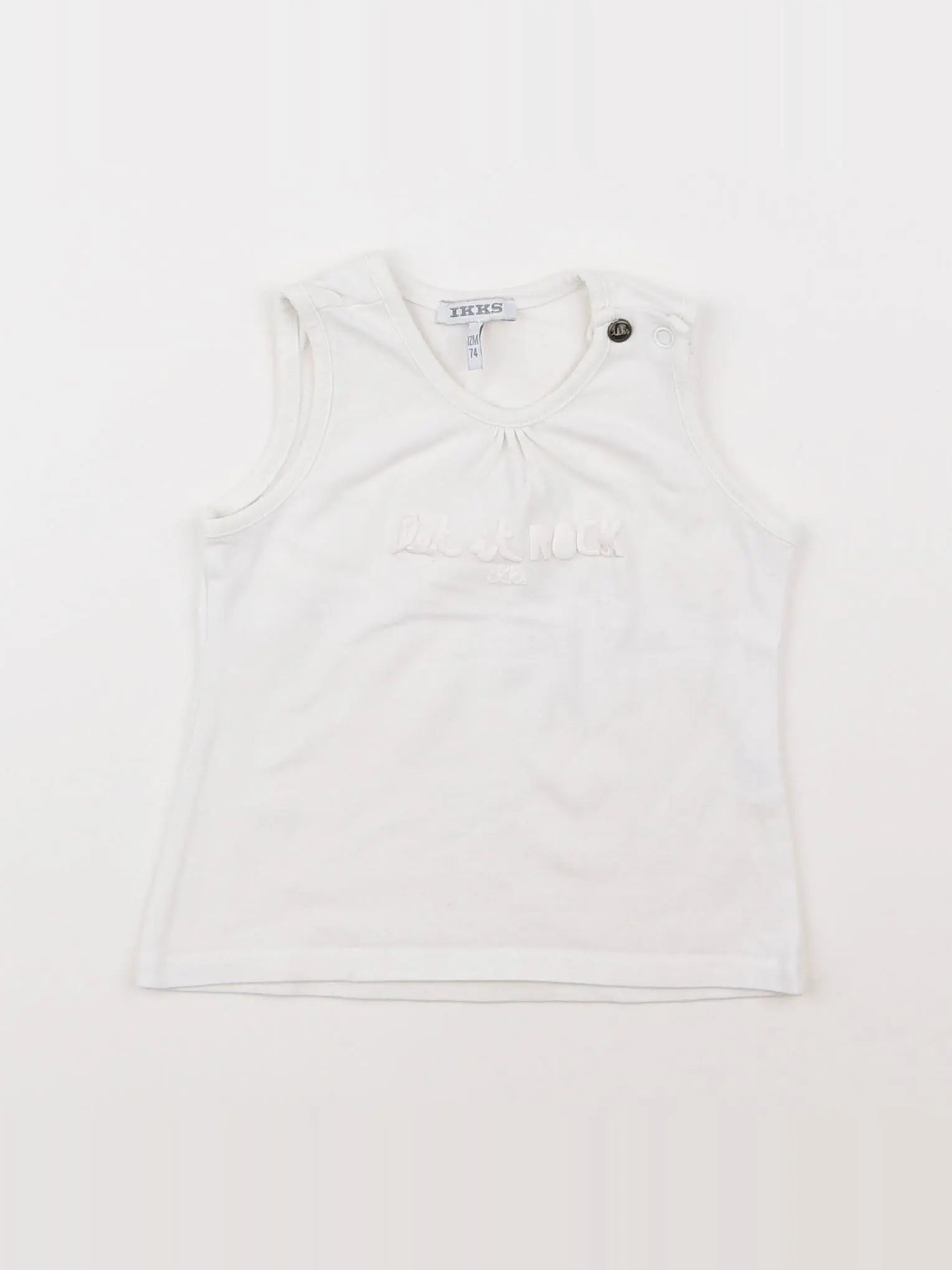 IKKS - tee-shirt blanc - 12 mois