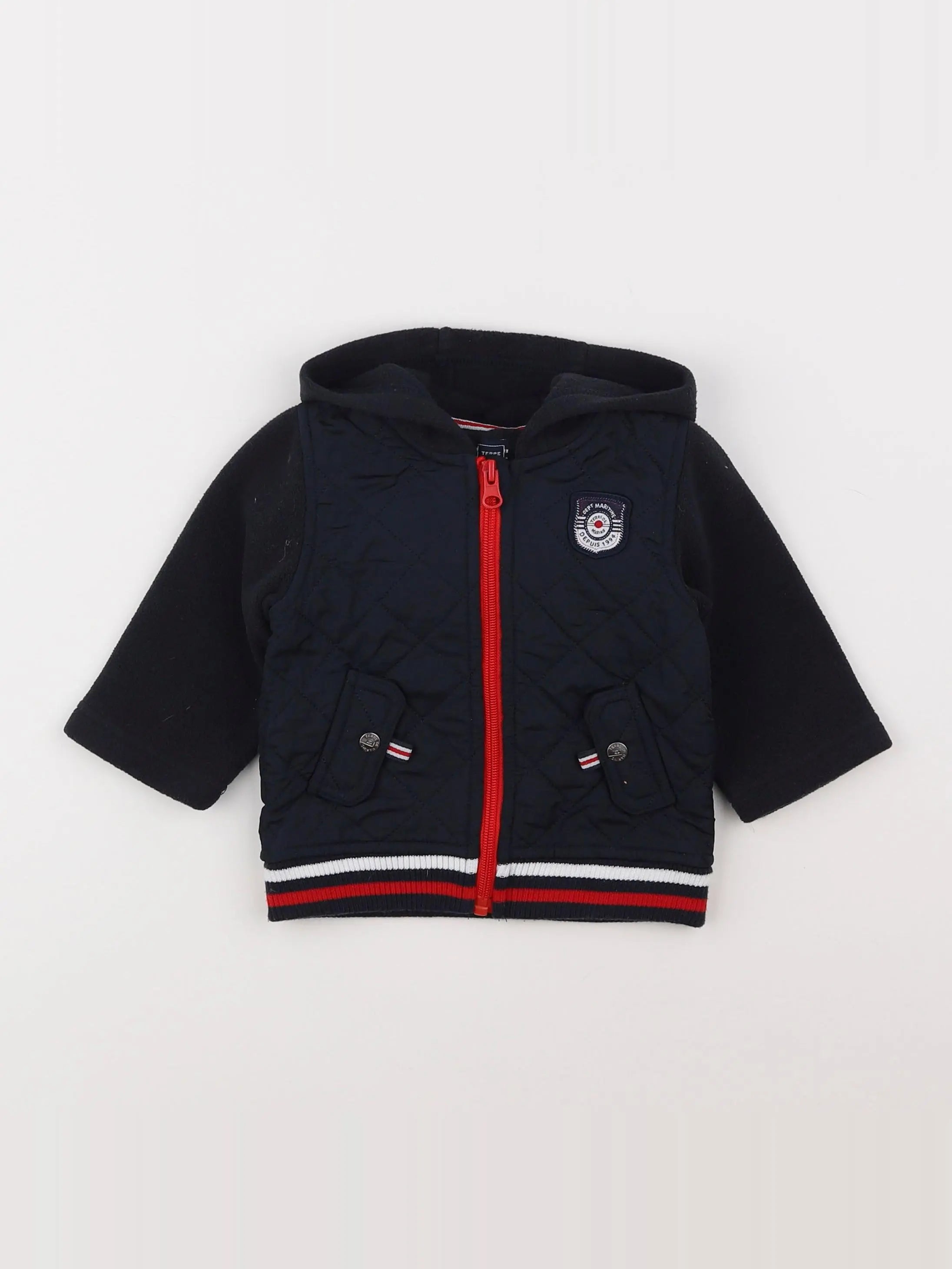 Terre de marins - veste bleu - 6 mois