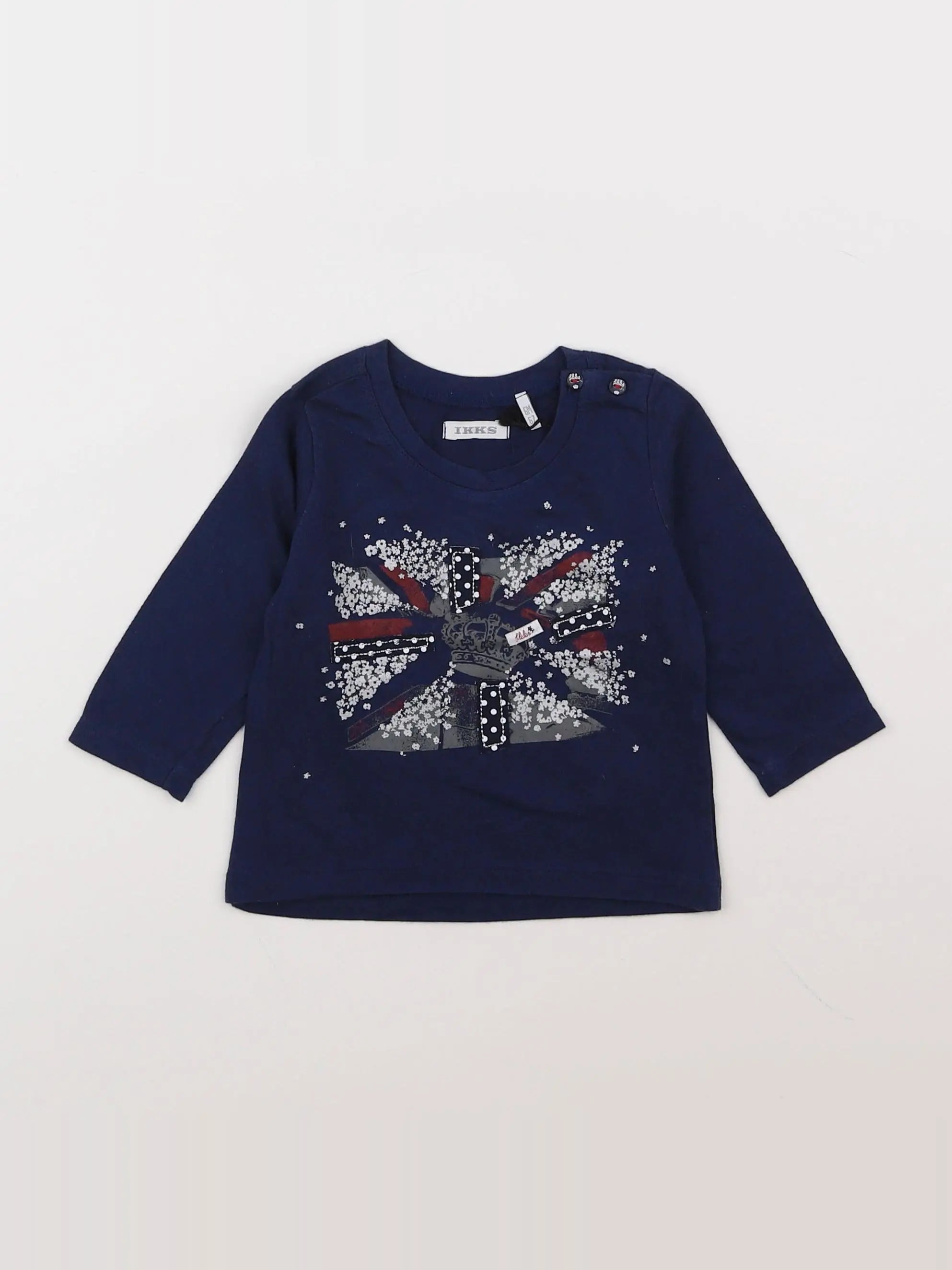 IKKS - tee-shirt bleu - 6 mois