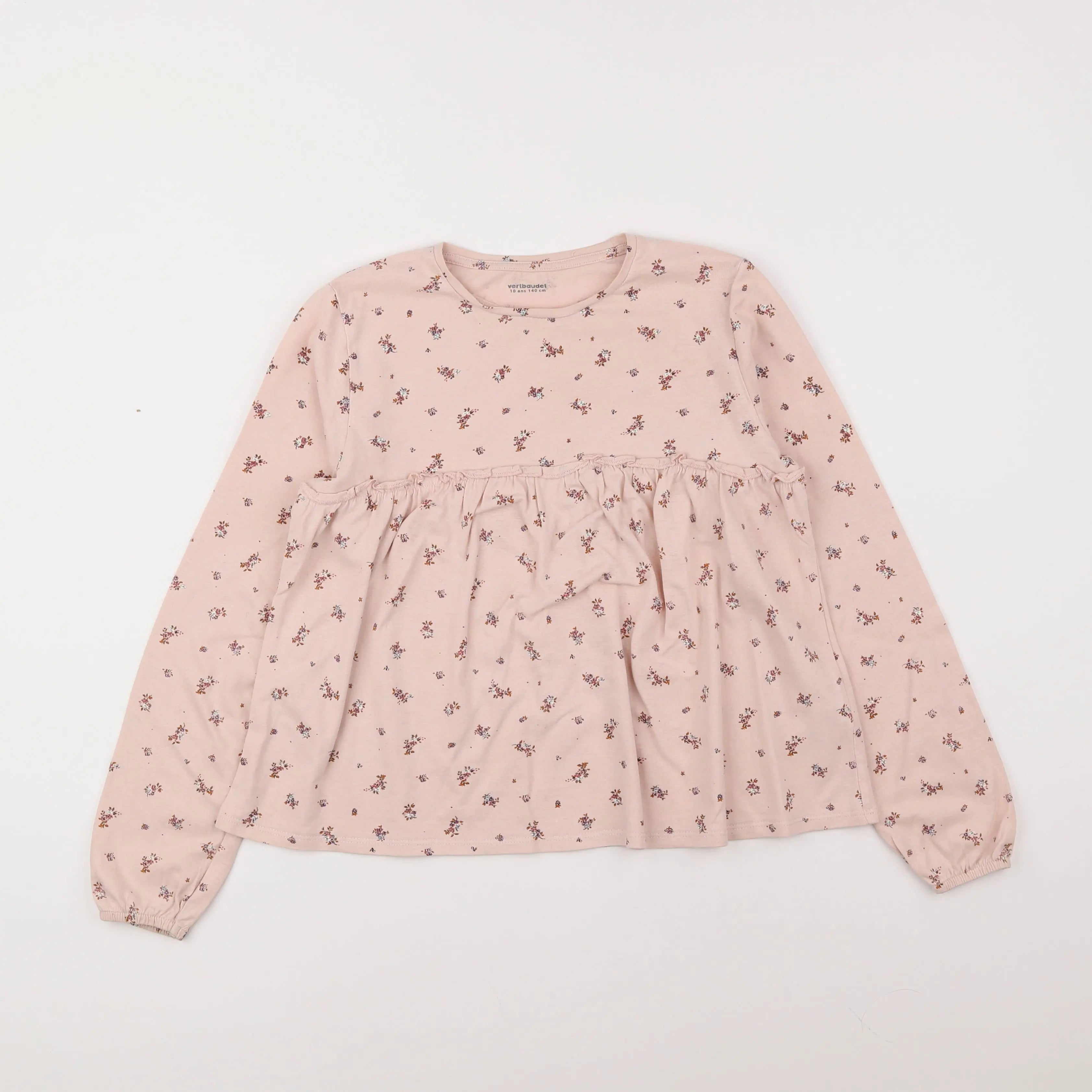 Vertbaudet - tee-shirt rose - 10 ans