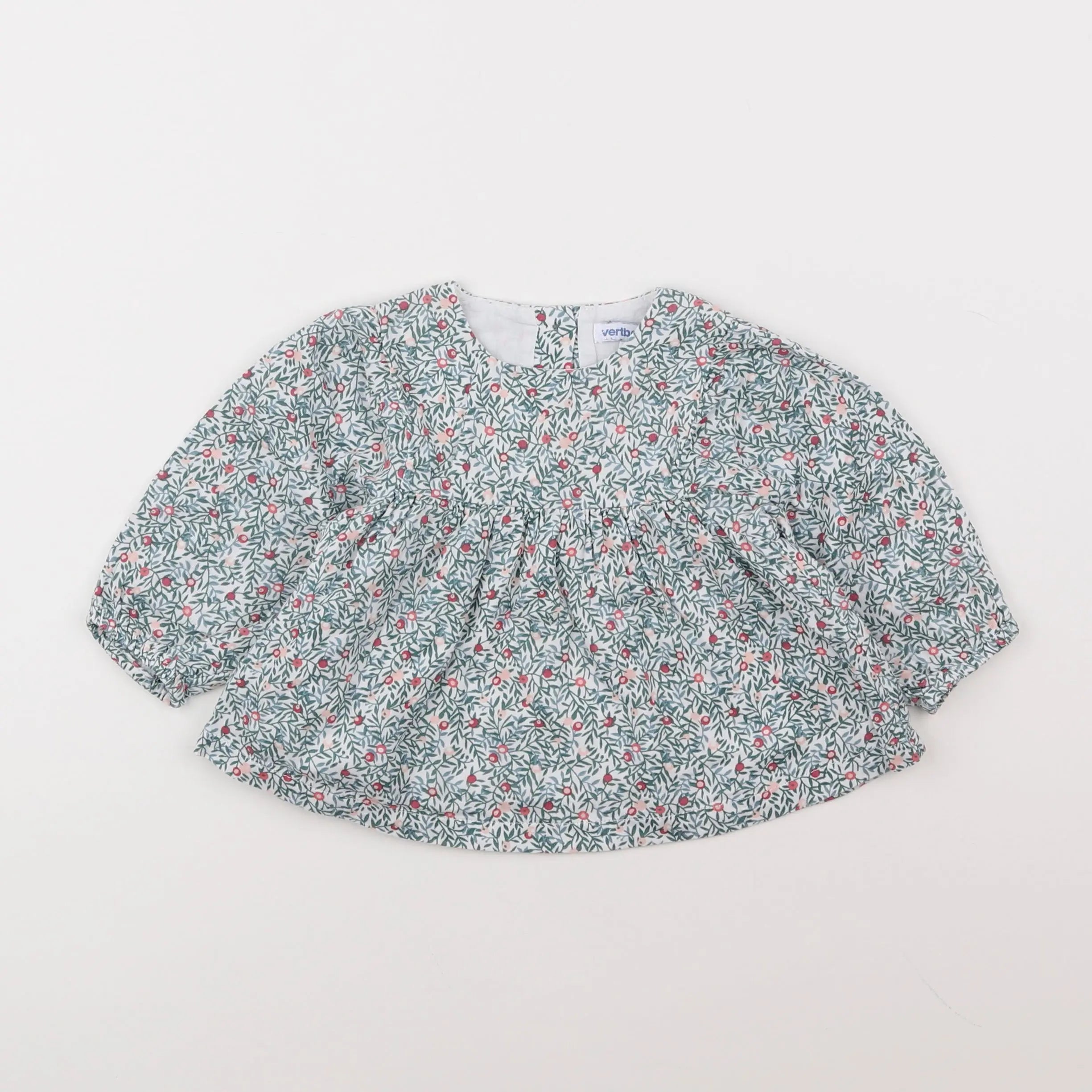 Vertbaudet - blouse multicolore - 12 mois