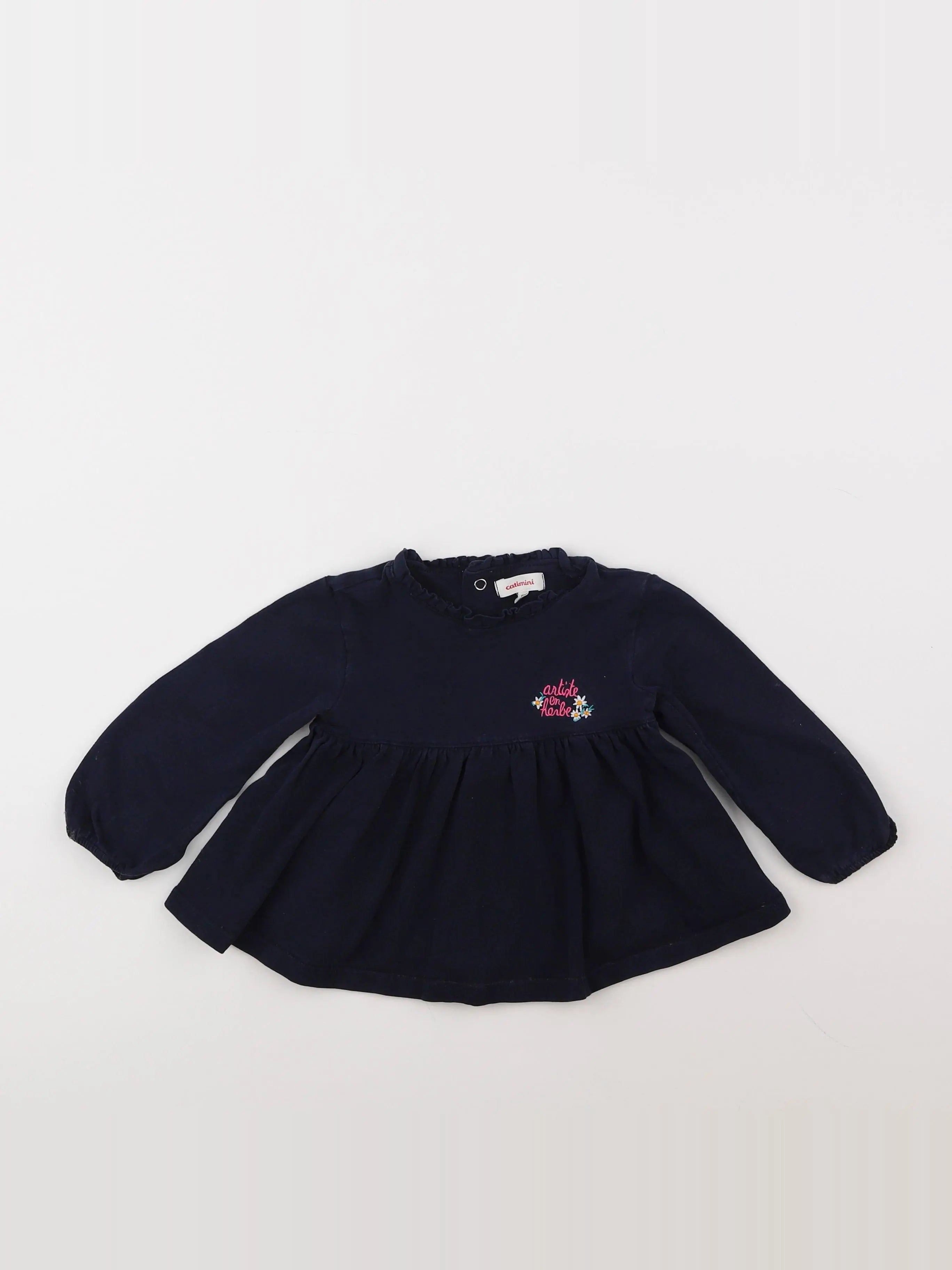 Catimini - tee-shirt bleu - 18 mois