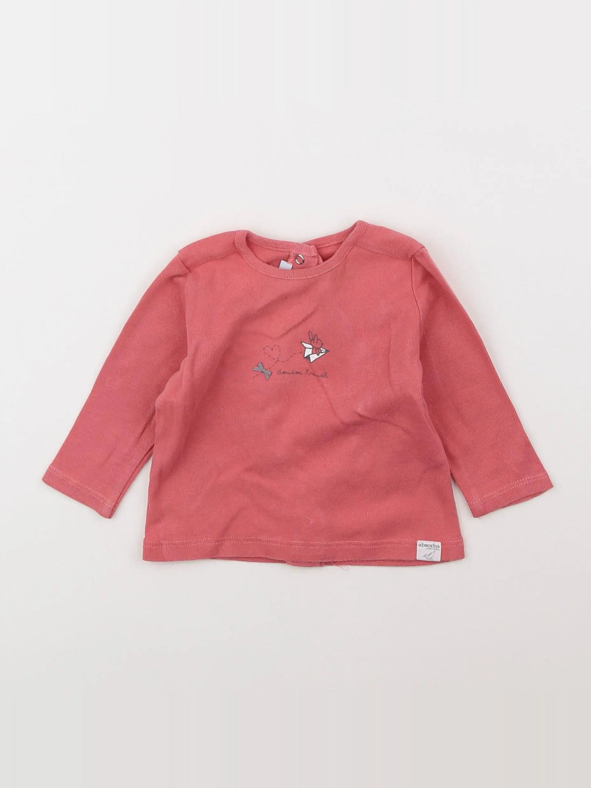 Absorba - tee-shirt rose - 9 mois