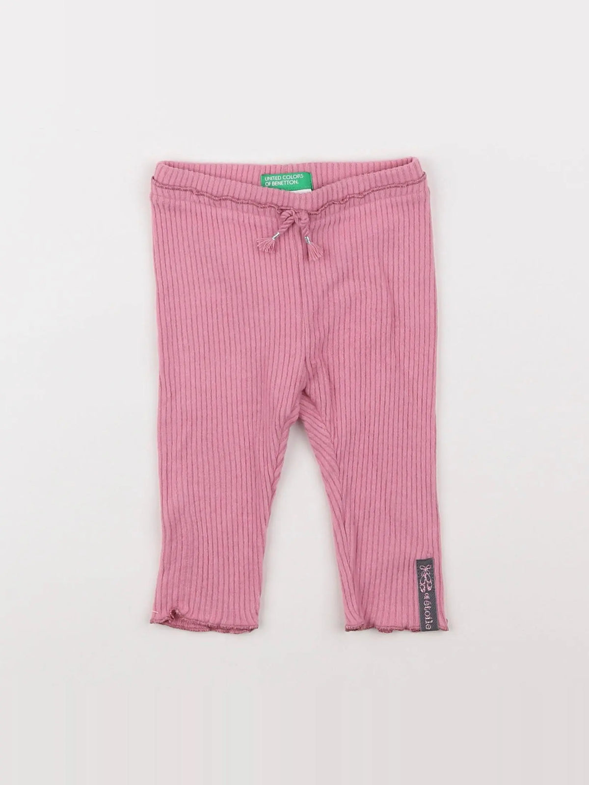 Benetton - legging rose - 6/9 mois