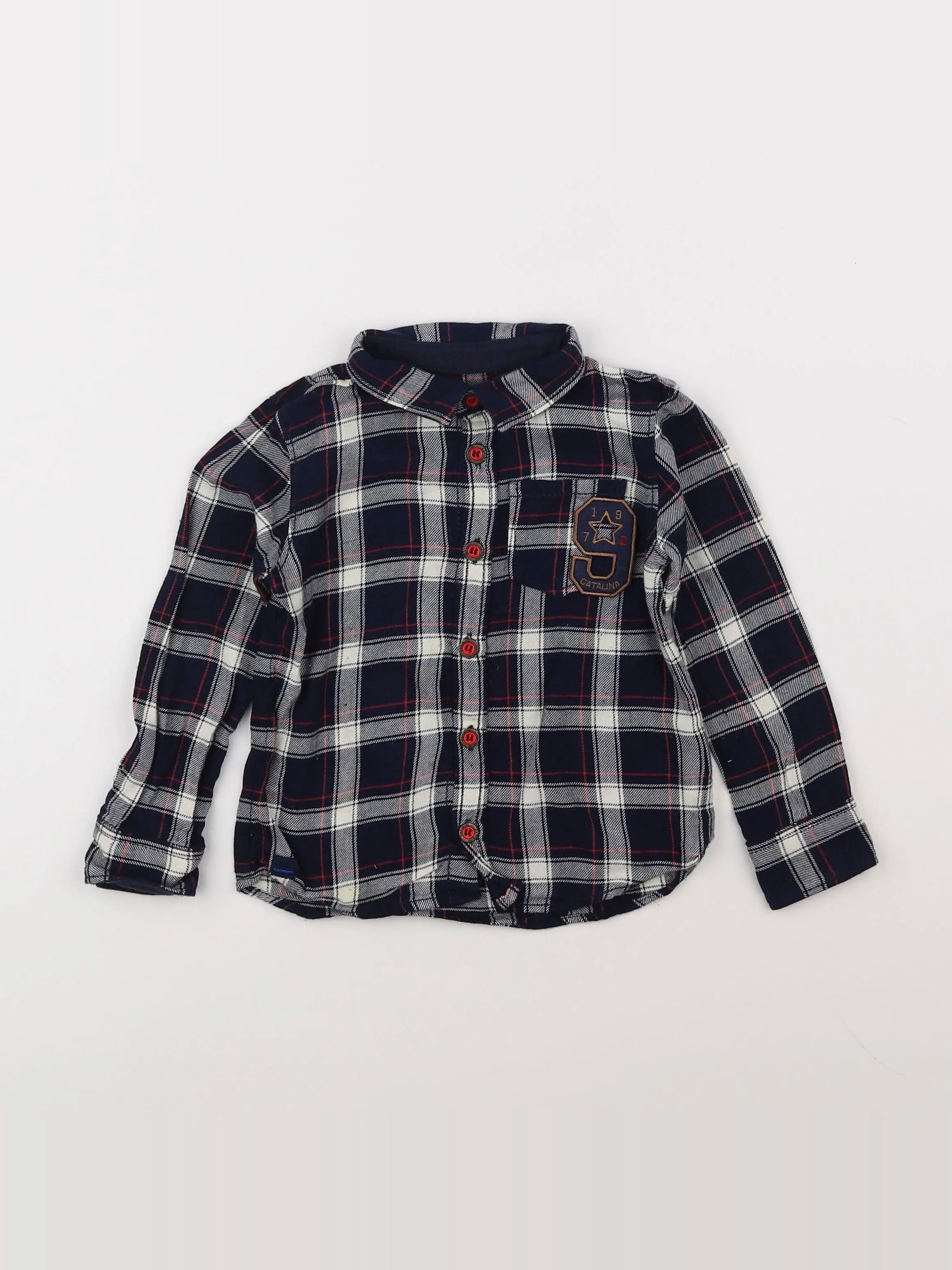 Catimini - chemise bleu - 3 ans