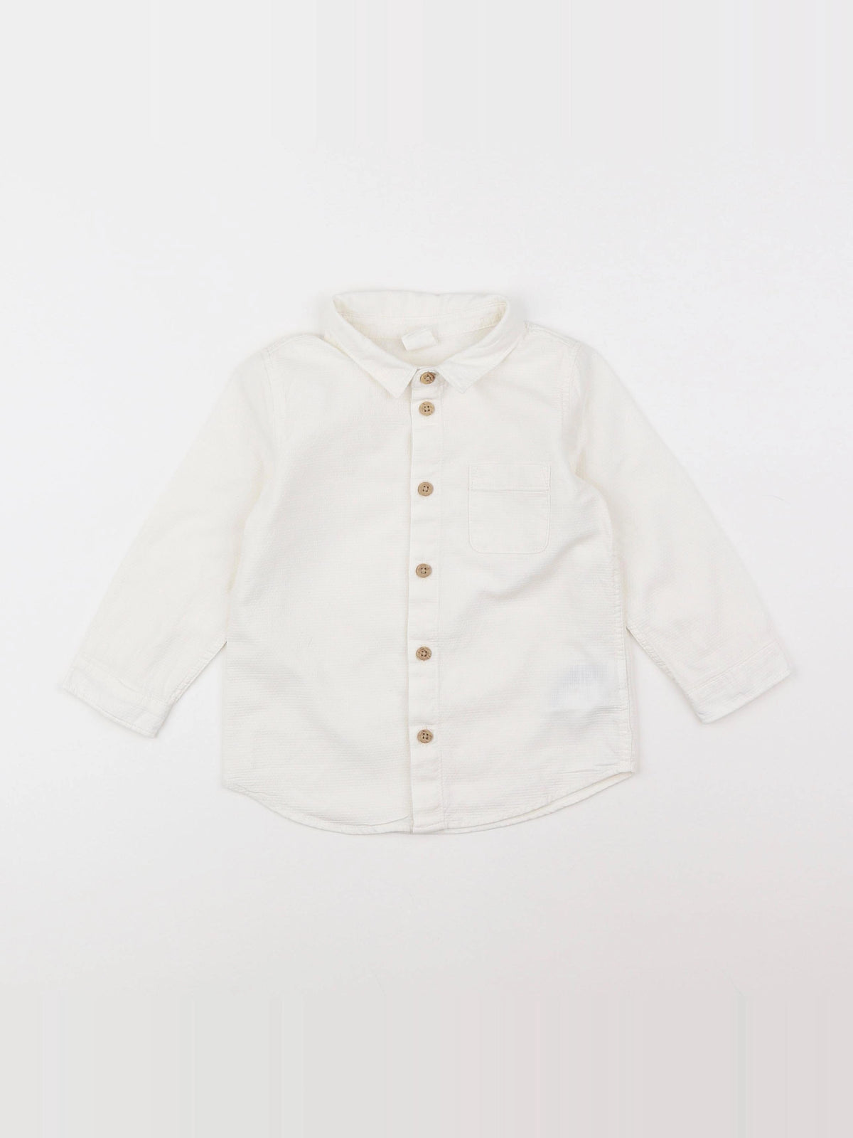 H&M - chemise blanc - 12/18 mois